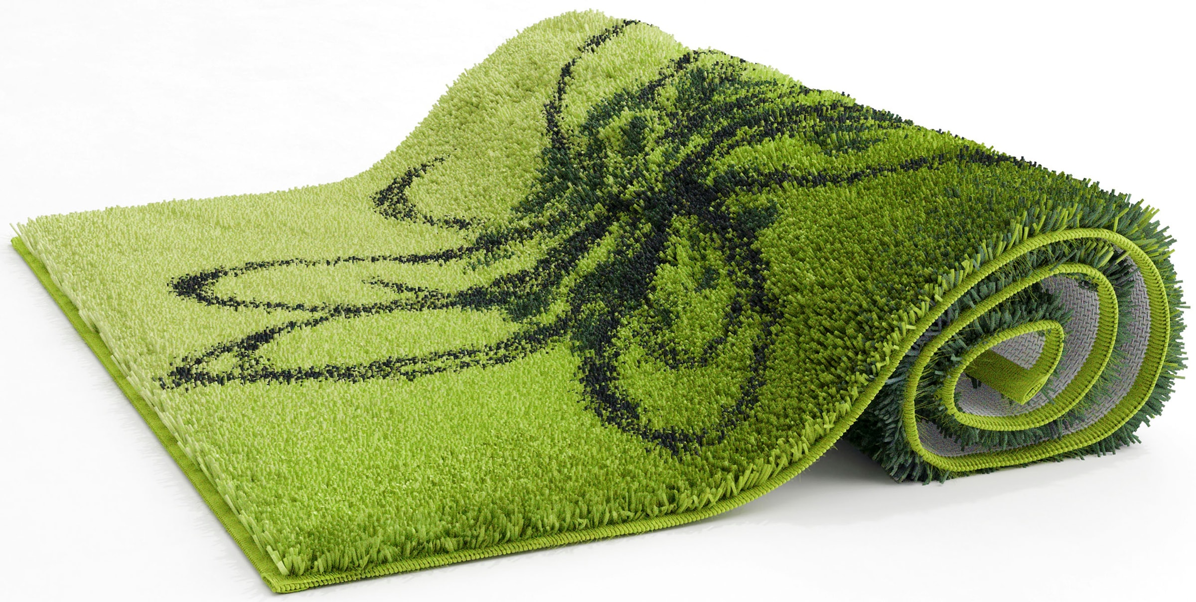 Grund Badematte »Lusia«, rutschhemmend beschichtet, fussbodenheizungsgeeignet, Florales Design mit sanftem Farbverlauf, 5 Jahre Garantie
