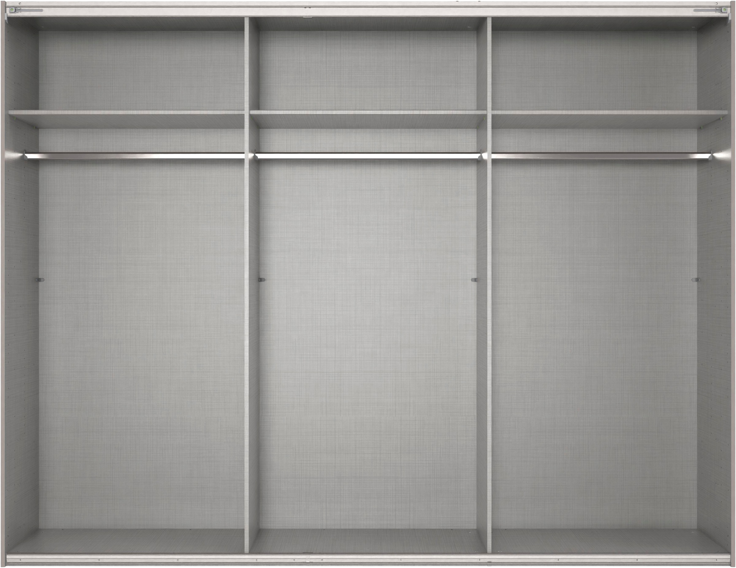 Wimex Kleiderschrank »Mugano, Made in Germany, Lieferung bis in Deine Etage und Stellort«, (wähle Deine Ausstattung: Basic oder Premium!), 3 Schwebetüren, grosse Grössen, mit oder ohne Spiegel, Metallgriffe