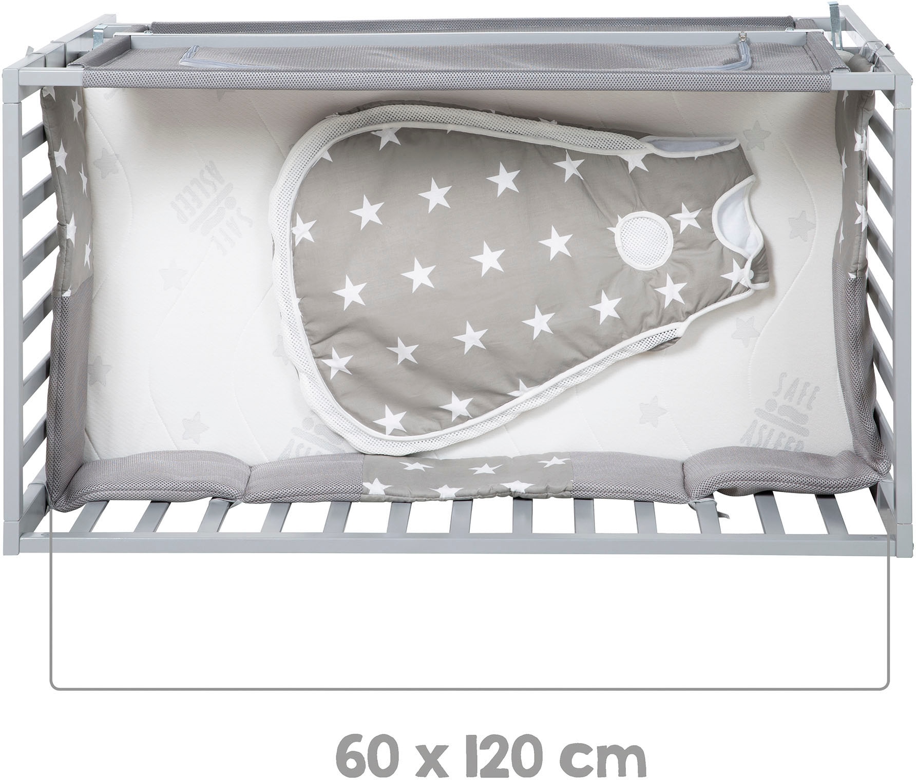 roba® Babybett »Room Bed, safe asleep®, Little Stars«, (4 tlg.)