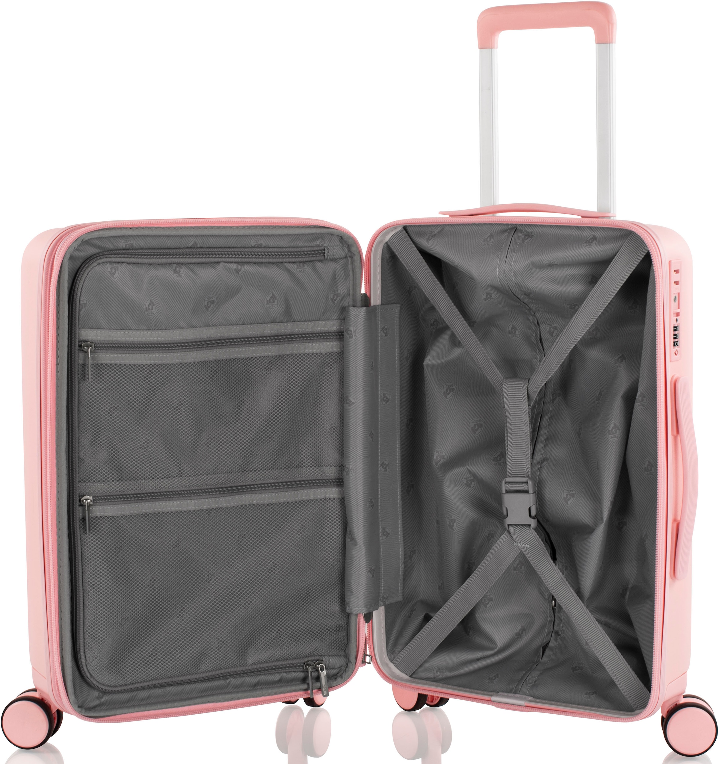 Heys Hartschalen-Trolley »Pastel, in verschiedenen Farben und Grössen«, 4 Rollen, Heys x Joachim Llambi Handgepäck-Koffer TSA Schloss Volumenerweiterung