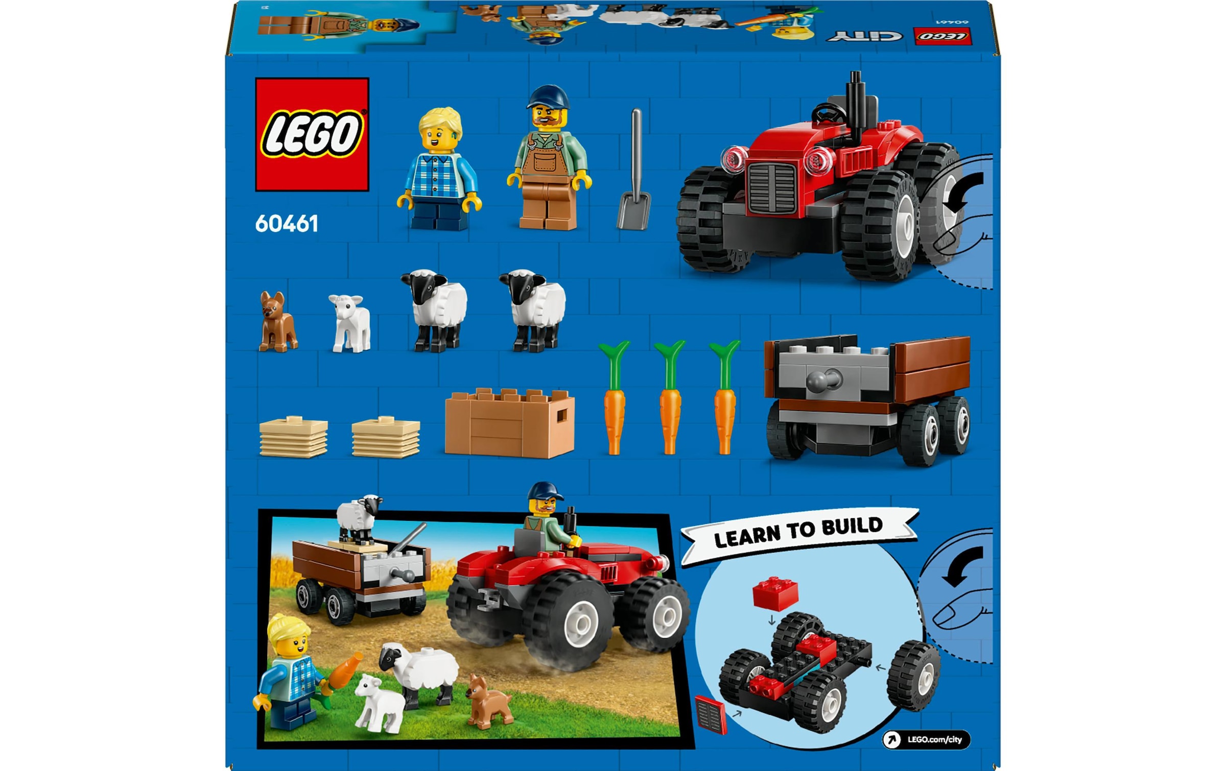 LEGO® Spielbausteine »City Traktor mit Anhänger 60460«, (116 St.)