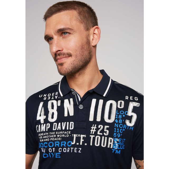 CAMP DAVID Poloshirt, mit kleinem Druck auf dem oberen Rücken online kaufen  | Jelmoli-Versand