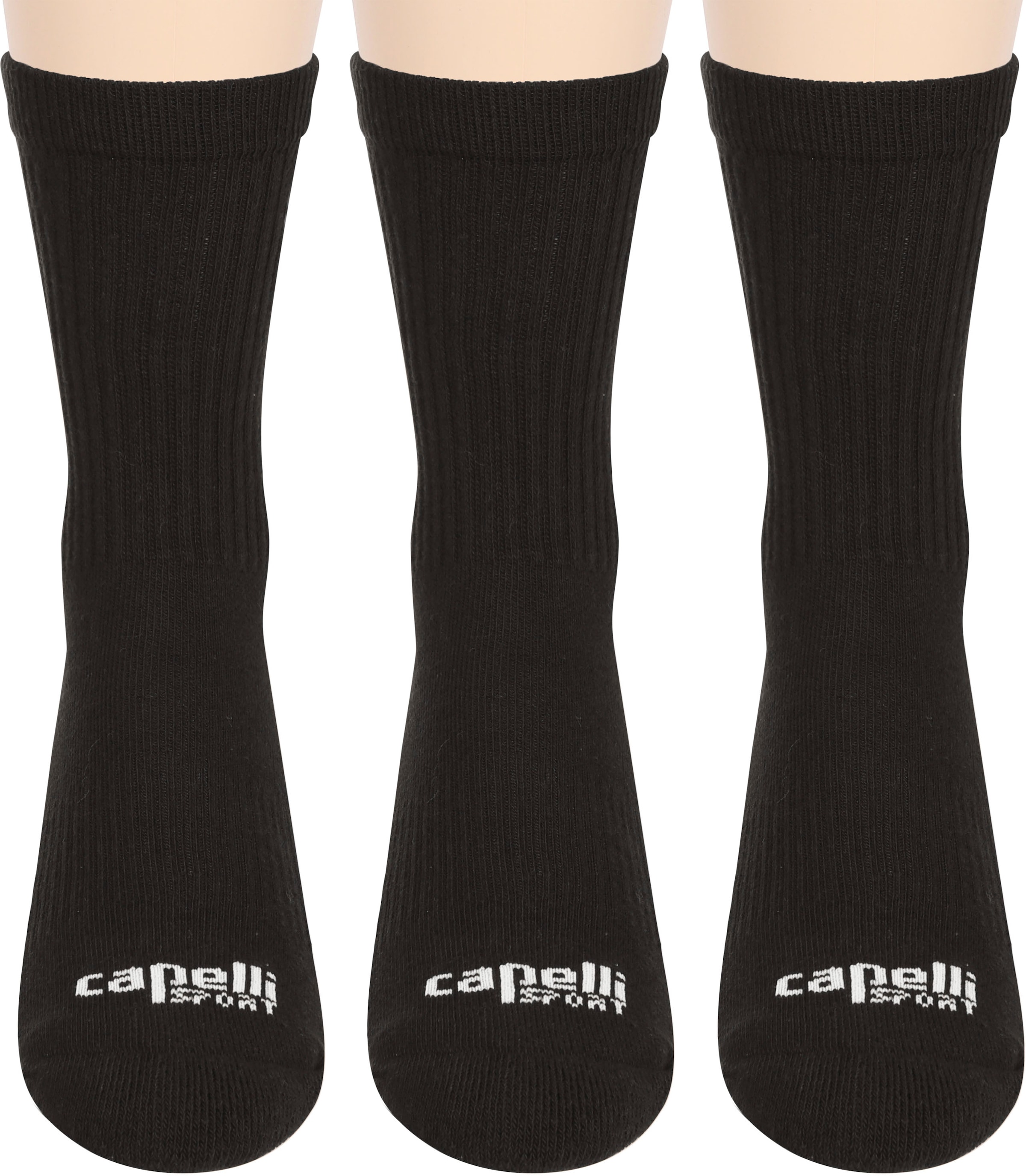 Sportsocken, (Set, 3er-Pack), mit Logoprägung an der Fussvorderseite