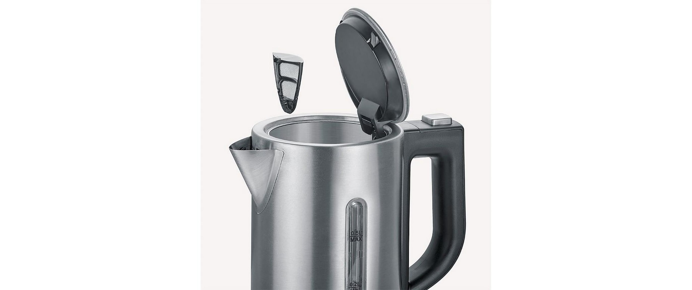 Severin Wasserkocher »WK 3647 0.5 l, Silber«, 0,5 l, 1100 W