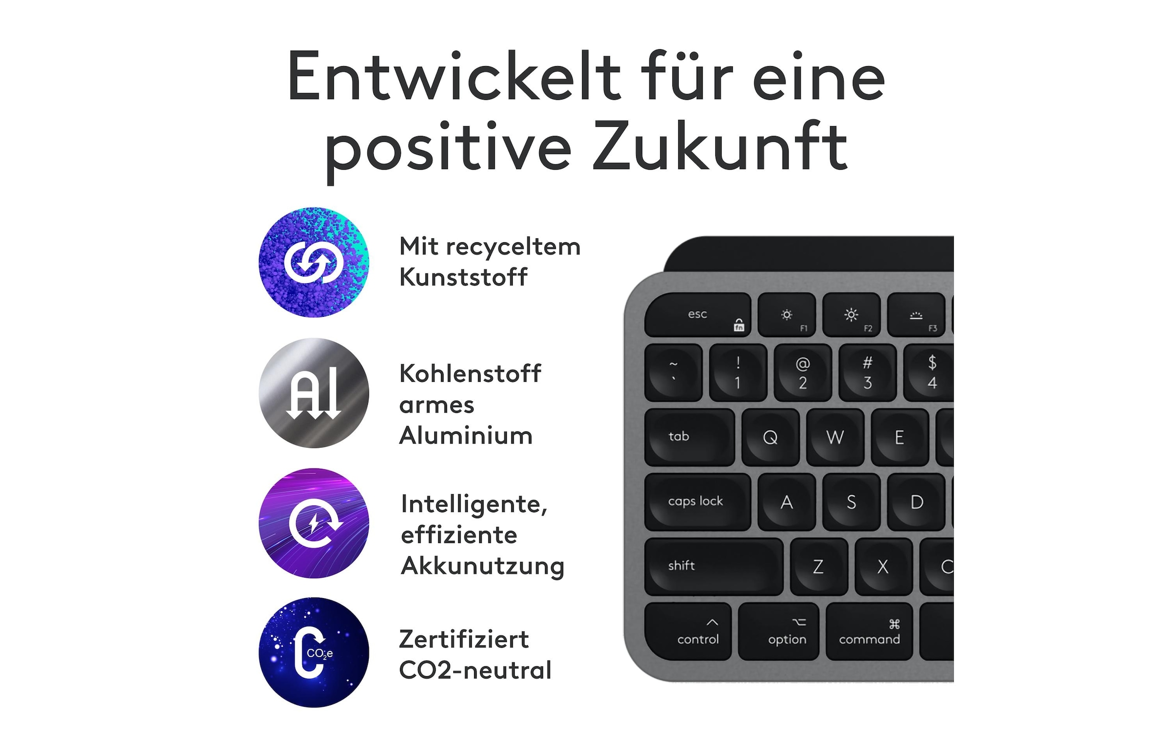 Logitech Tastatur- und Maus-Set »MX Keys S Combo for Mac«