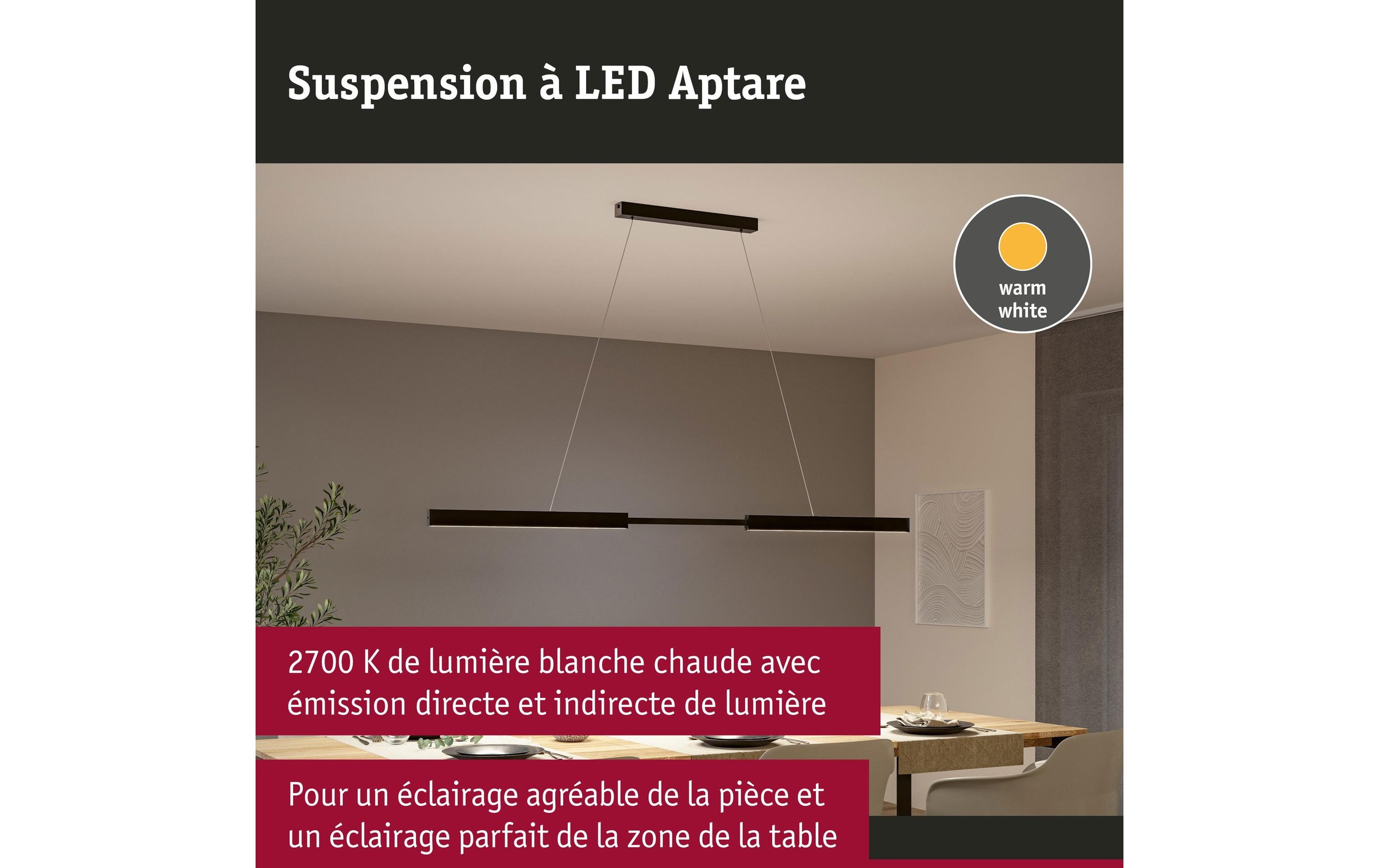 Paulmann LED Pendelleuchte »LED Touchless Sensor Aptare«, 1 flammig