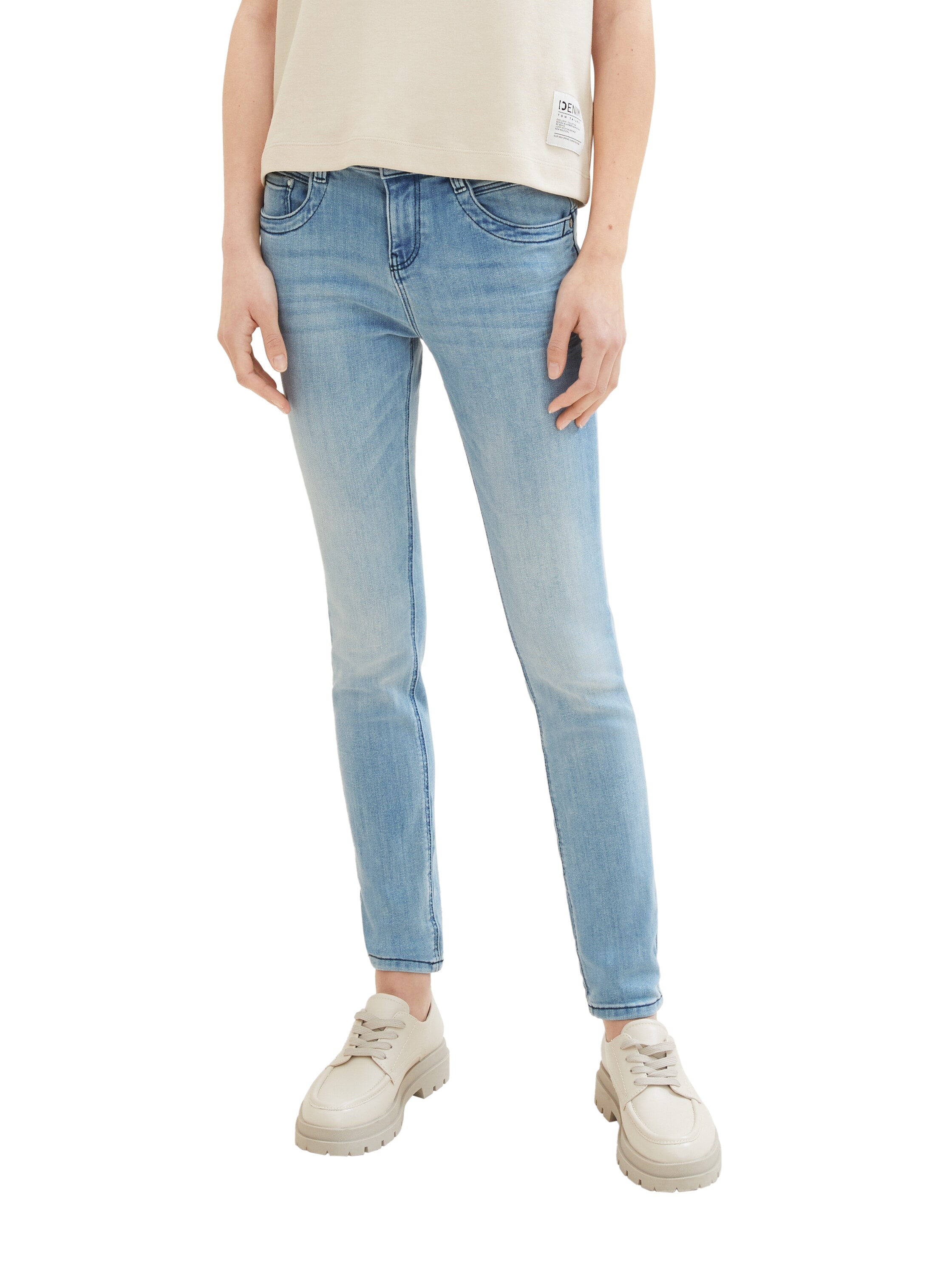 TOM TAILOR 5-Pocket-Jeans »Tapered Relaxed«, mit Kordel am Bund