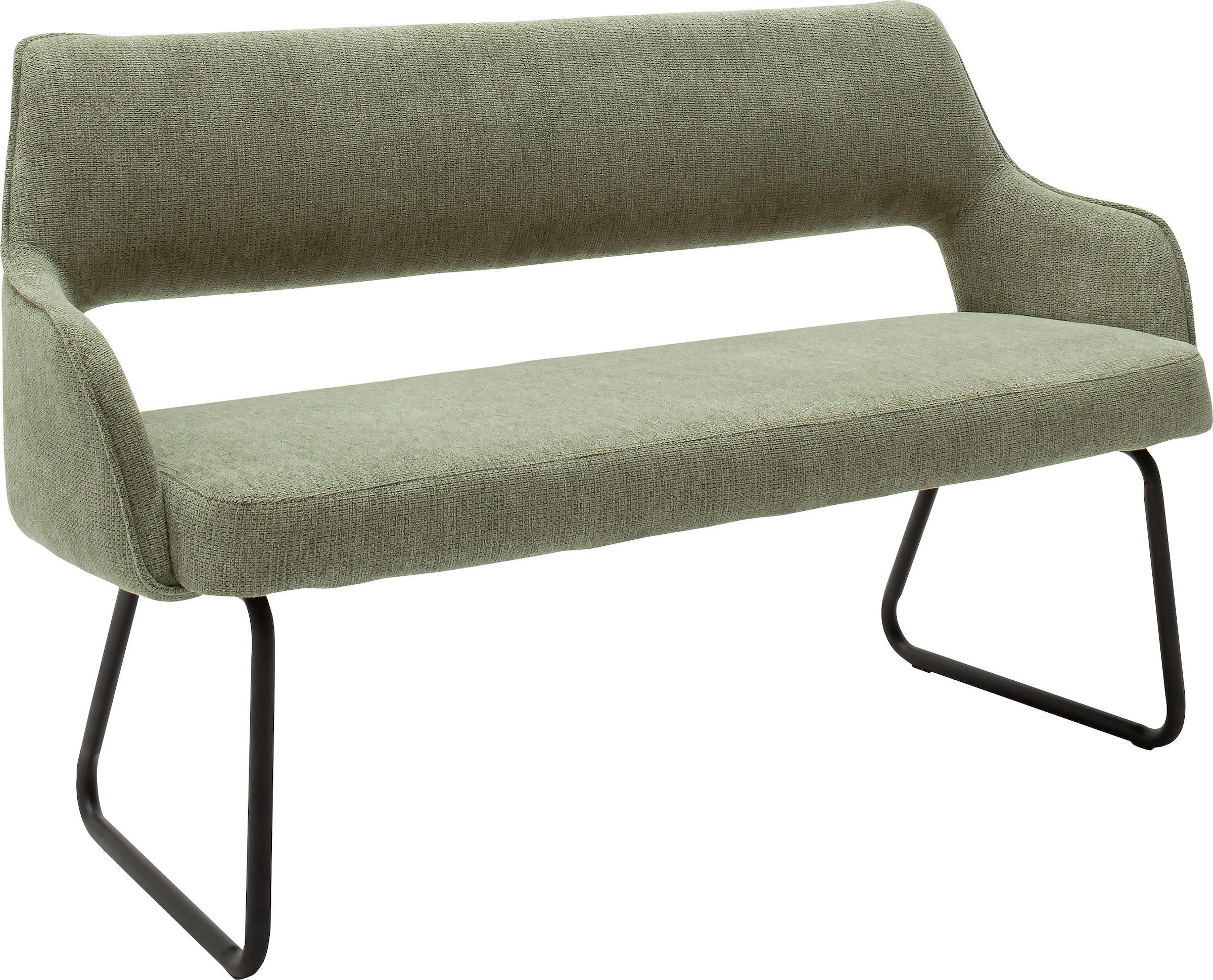 MCA furniture Polsterbank »Bangor«, Sitzbank frei im Raum stellbar,Stoffbezug, Breite 175 cm