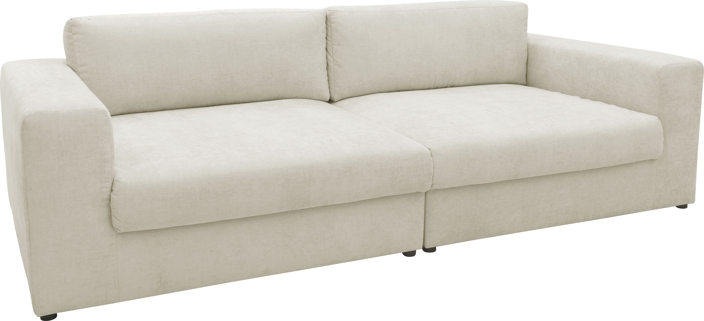 DOMO collection Big-Sofa »Dundee Megasofa Breite 276 cm, Taschenfederkern, fester Sitzkomfort«, pflegeleichter, edler Strukturstoff in Chenille-Optik