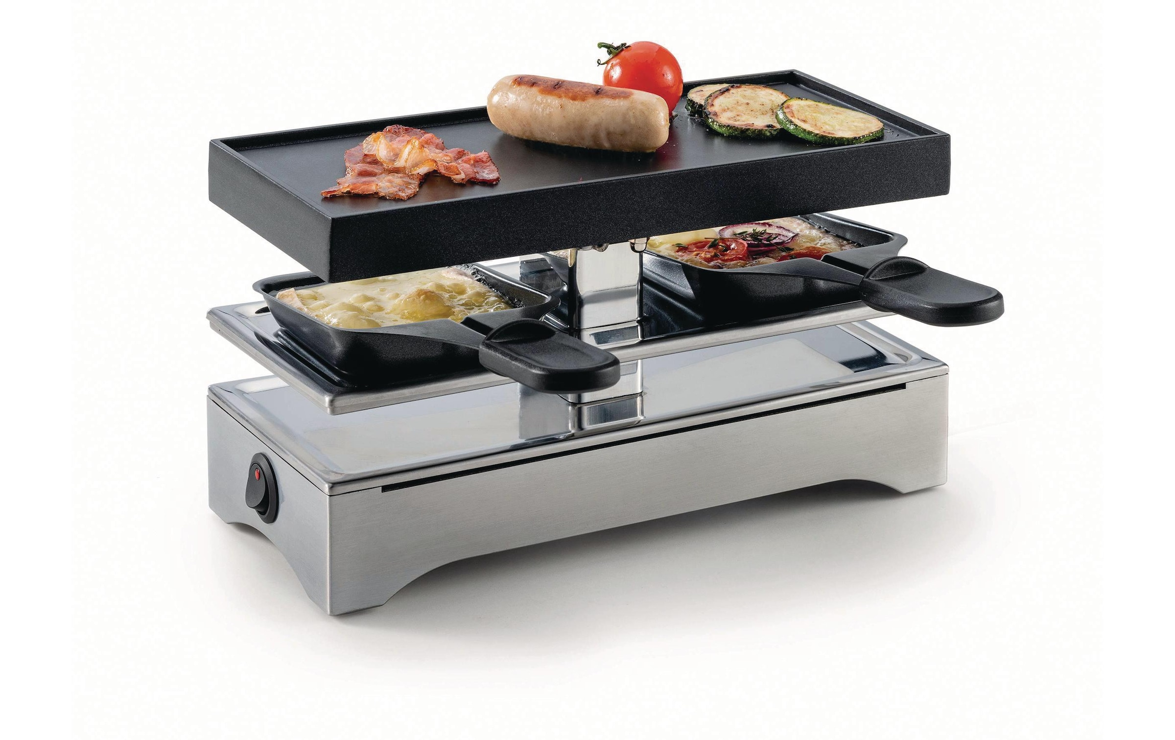 KOENIG Raclette »1 or 2 Personen«, 2 St. Raclettepfännchen, 440 W