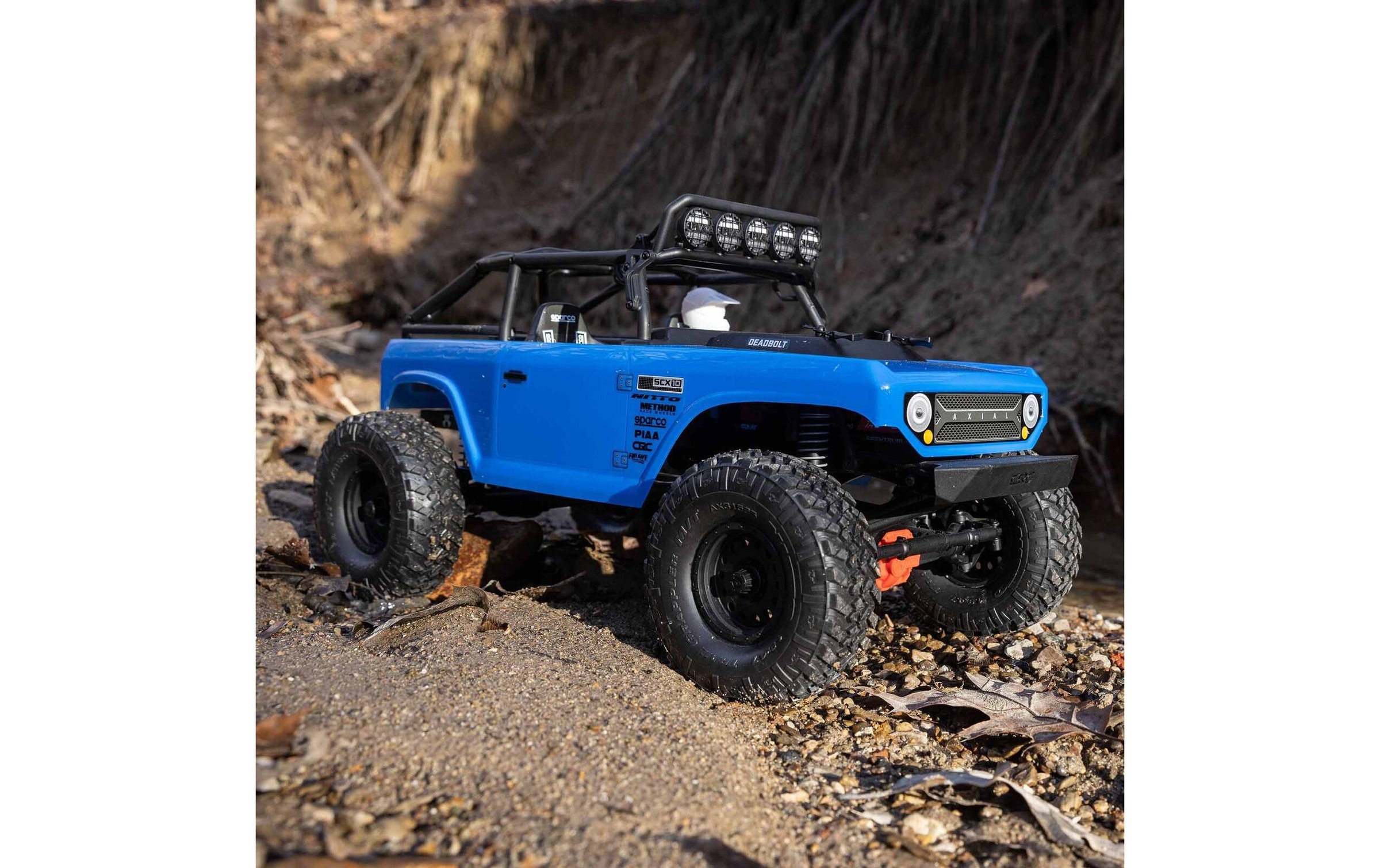 RC-Buggy »Axial SCX10 II Deadbolt, Blau ARTR,«, Lackiert