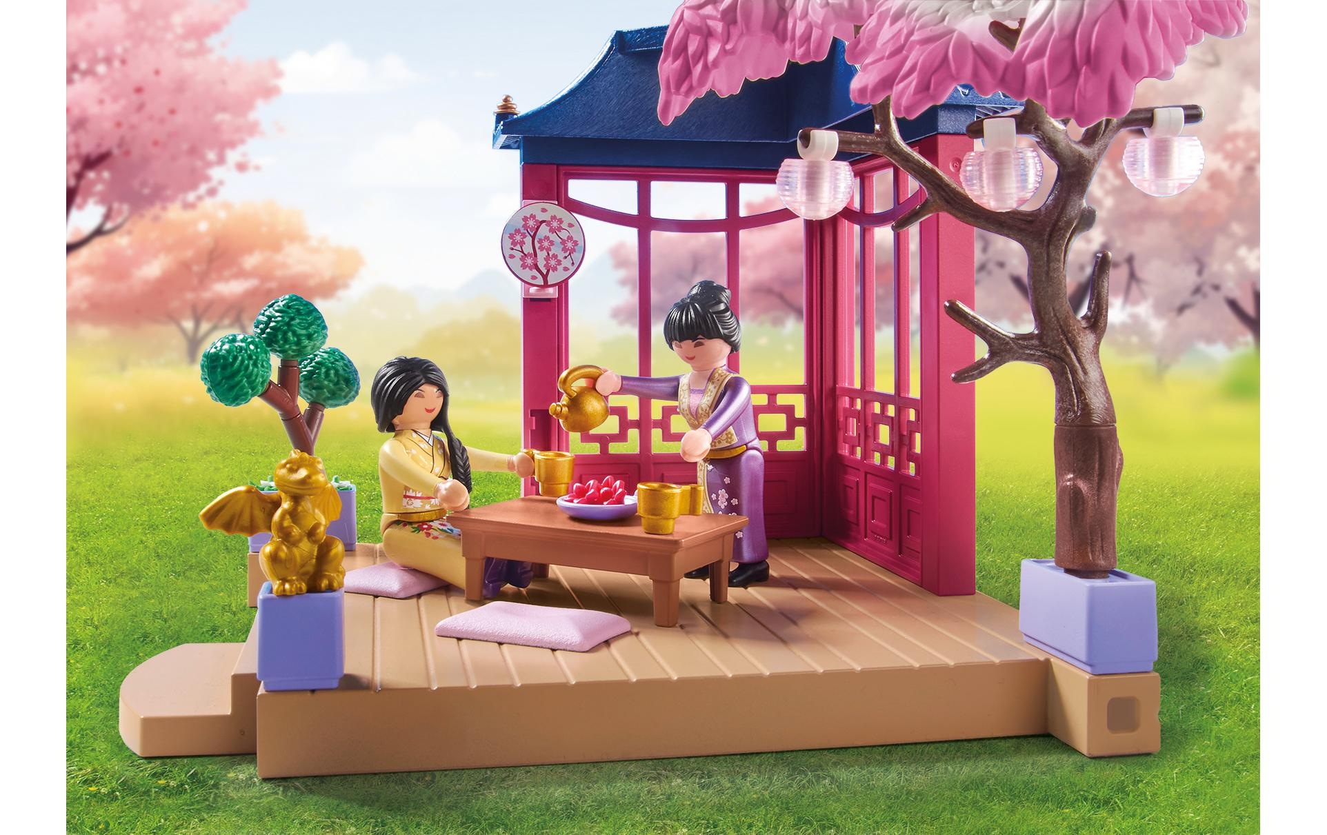 Playmobil® Spielbausteine »My Life Asiatischer Garten mit Pandafütterung 71762«