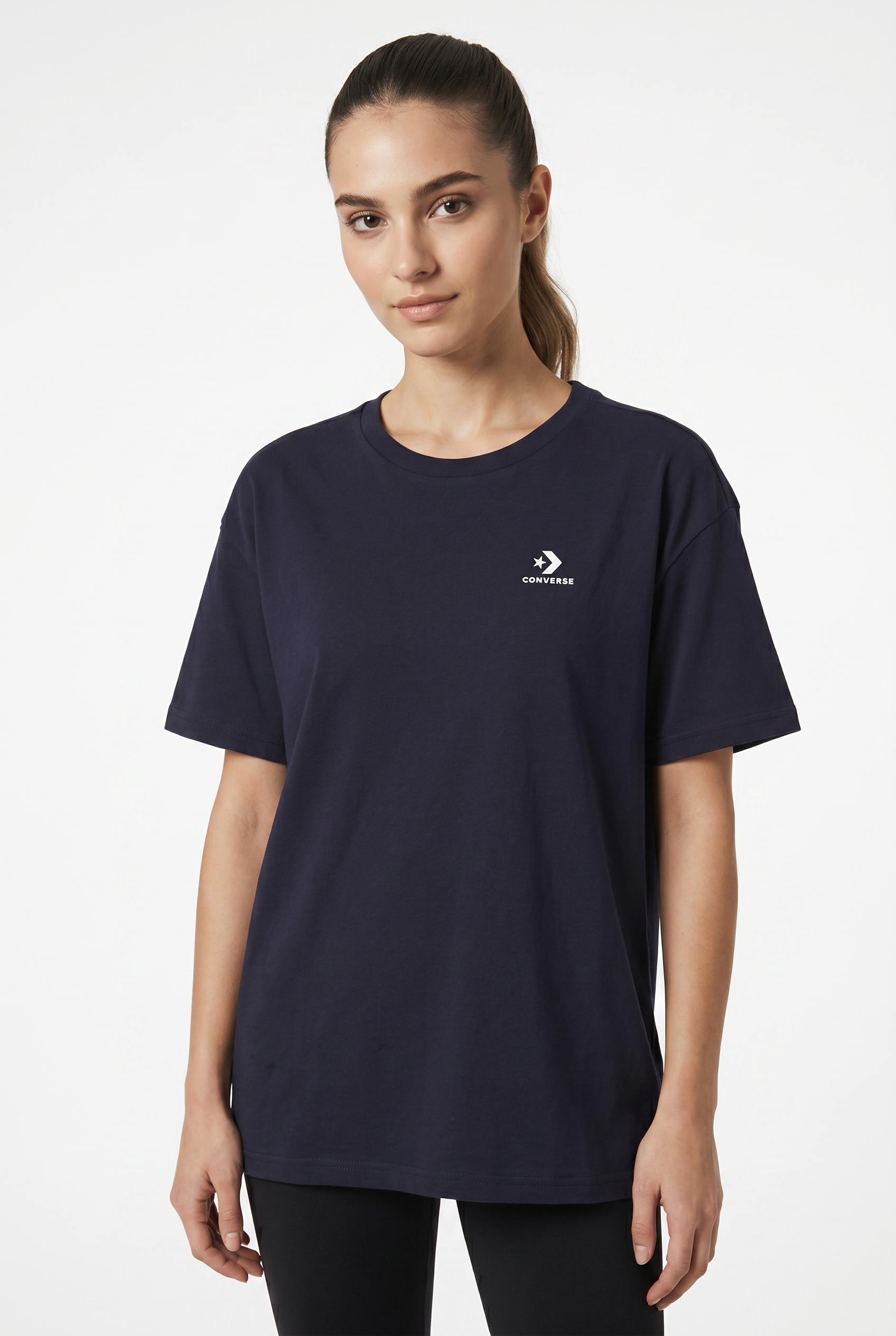 Converse Oversize-Shirt "WOMENS CONVERSE STAR CHEVRON OVERSIZED T-SHIRT" Oversize-Schnitt, aus Baumwolle, erhältlich in den Grössen XS bis XXL