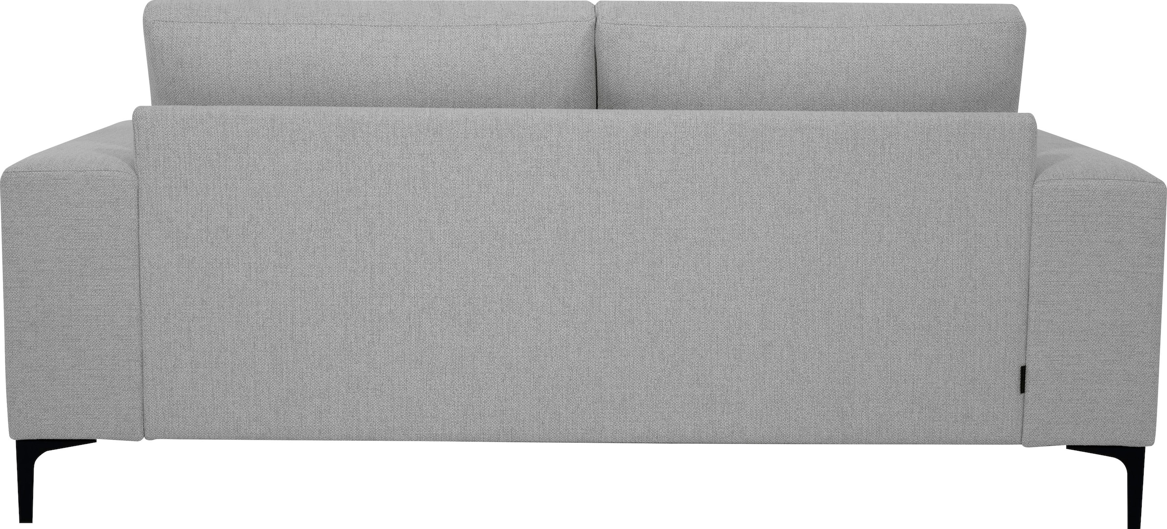 Places of Style 2-Sitzer »Xander«, Breite 164 cm, Webstoff, Soft-Touch Chenille, schwarze Metallfüsse
