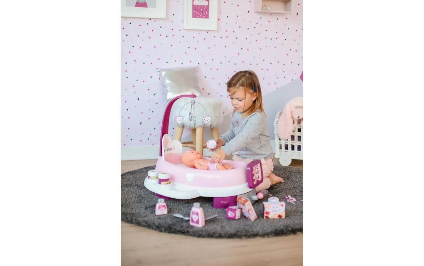Smoby Puppen Spielcenter »Baby Nurse - elektronische Pflege-Station«, Mit Baby Nurse elektronische Pflege-Station