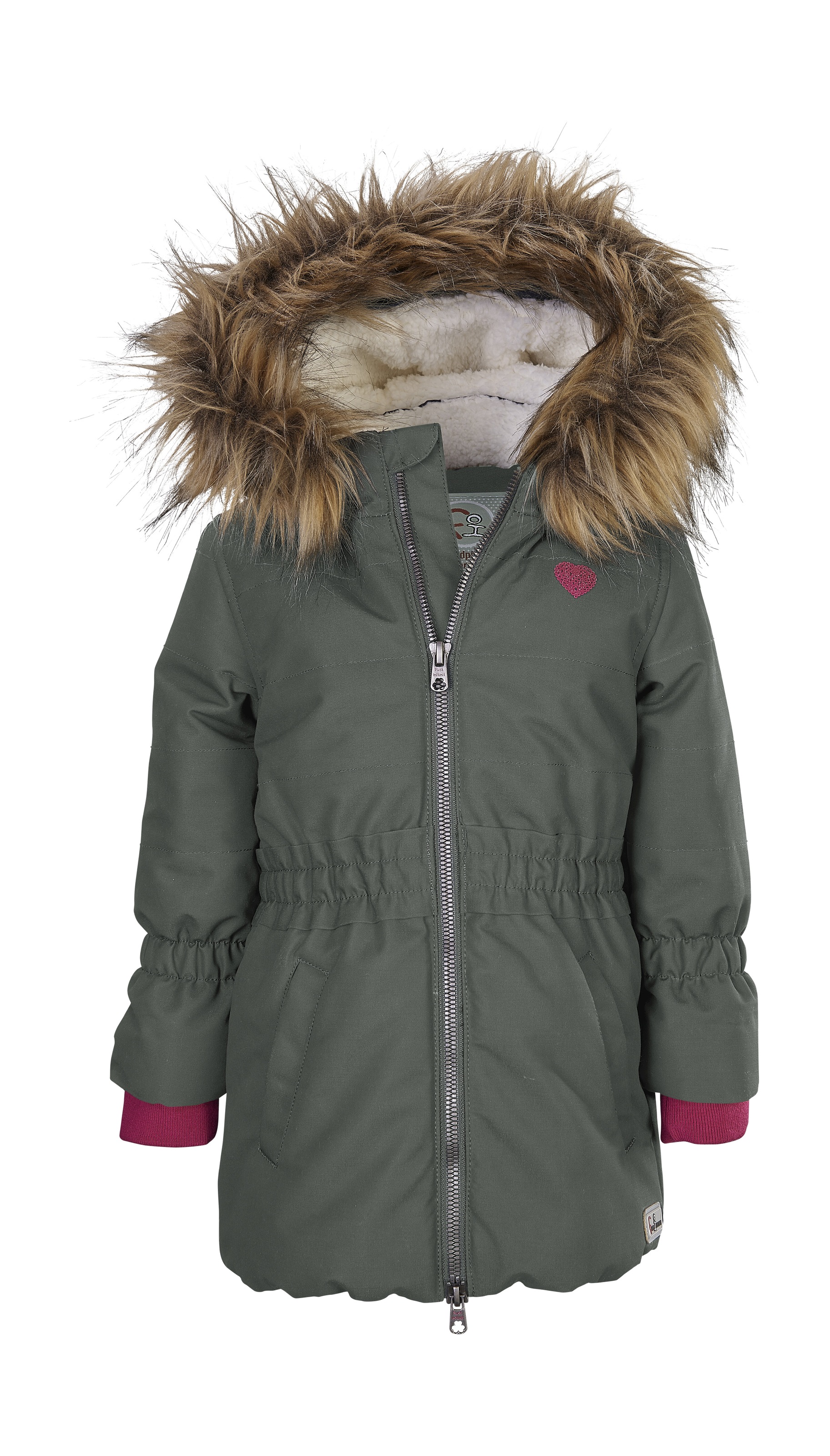 first instinct by killtec Steppmantel »FIW 18 MNS QLTD PRK« Wasser- und windabweisender Parka mit Teddyfell und abnehmbarer Kapuze