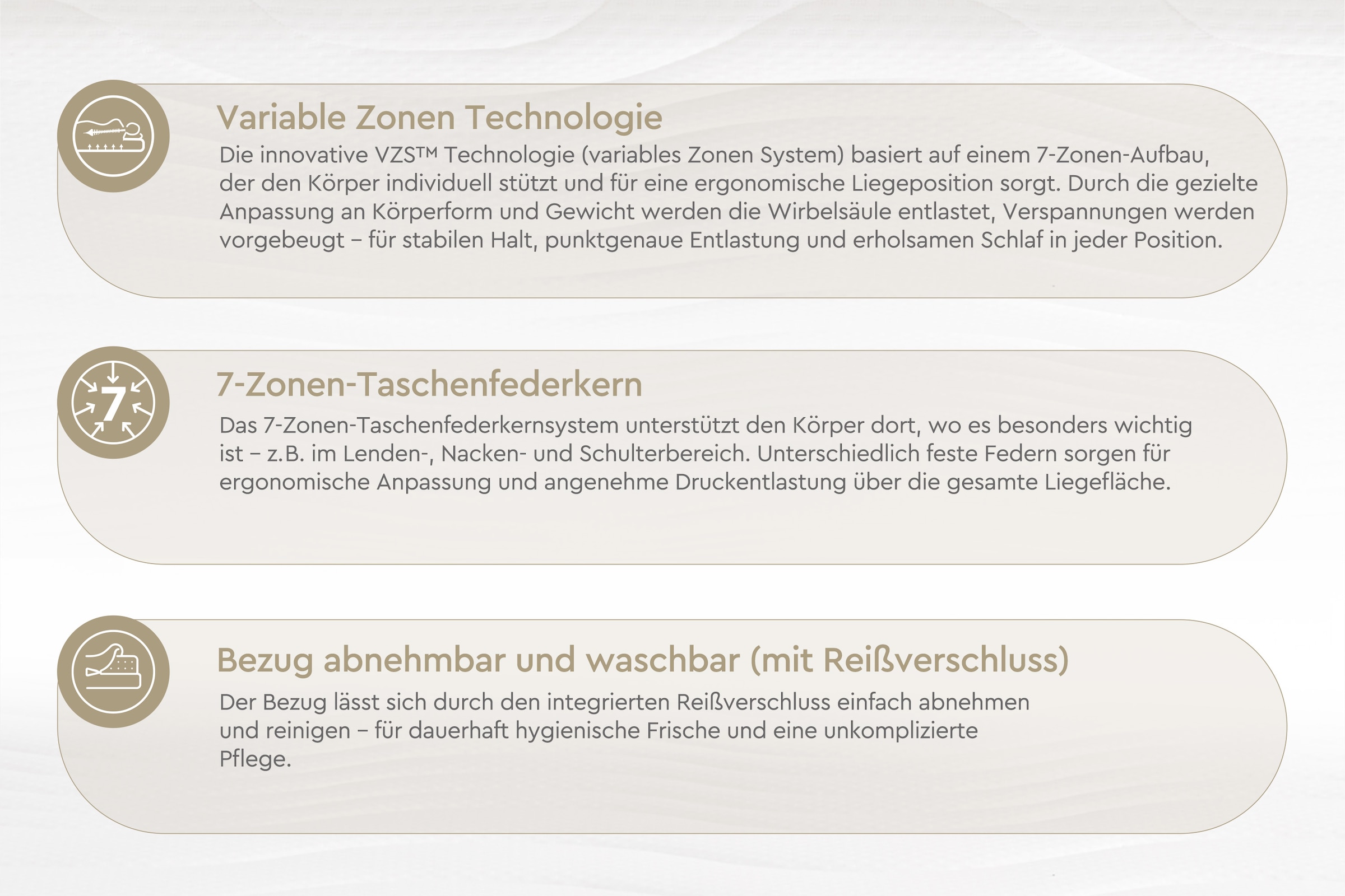 Yatas Bedding Taschenfederkernmatratze »Royal Duo 7 Slim, Matratze 90x200, 140x200 cm & weitere Grössen«, 18 cm hoch, Raumgewicht: 28 kg/m³, 434 Federn, (1 St., 1-tlg.), 7-Zonen, H2 / H3, Wendematratze, ergonomisch, atmungsaktiv