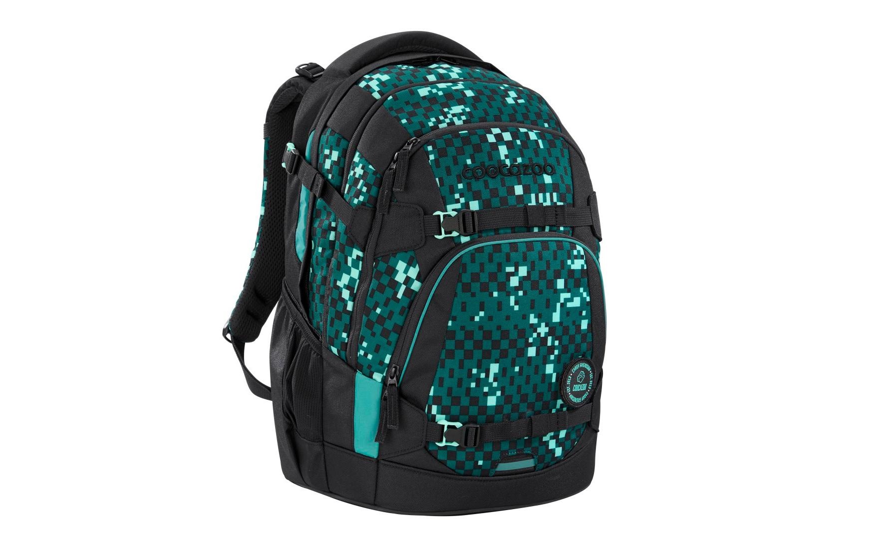 Coocazoo Schulrucksack »Pixel Blox Grün, Schwarz«