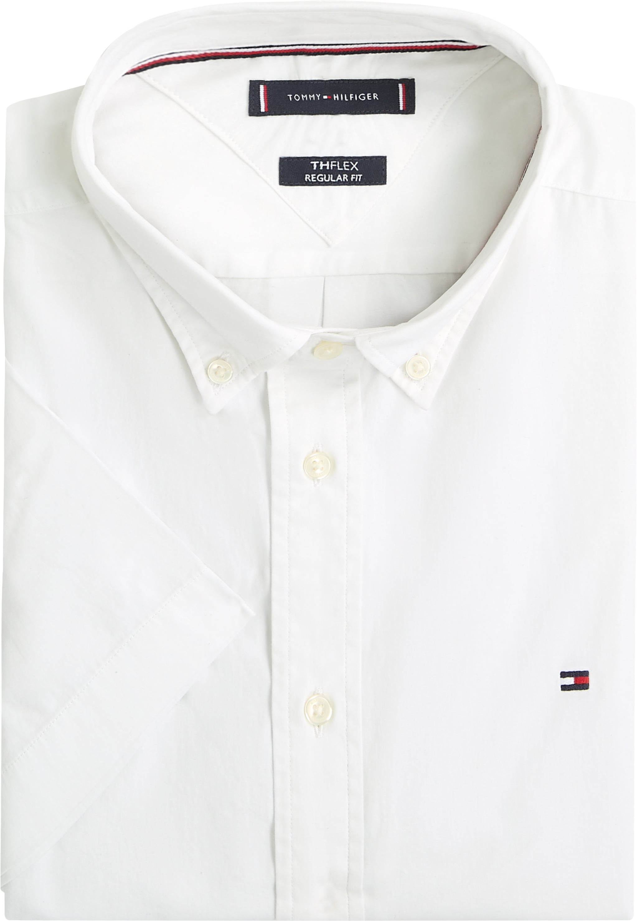 Tommy Hilfiger Big & Tall Kurzarmhemd »BT-FLEX POPLIN SOLID S/S SHIRT-B«, Grosse Grössen