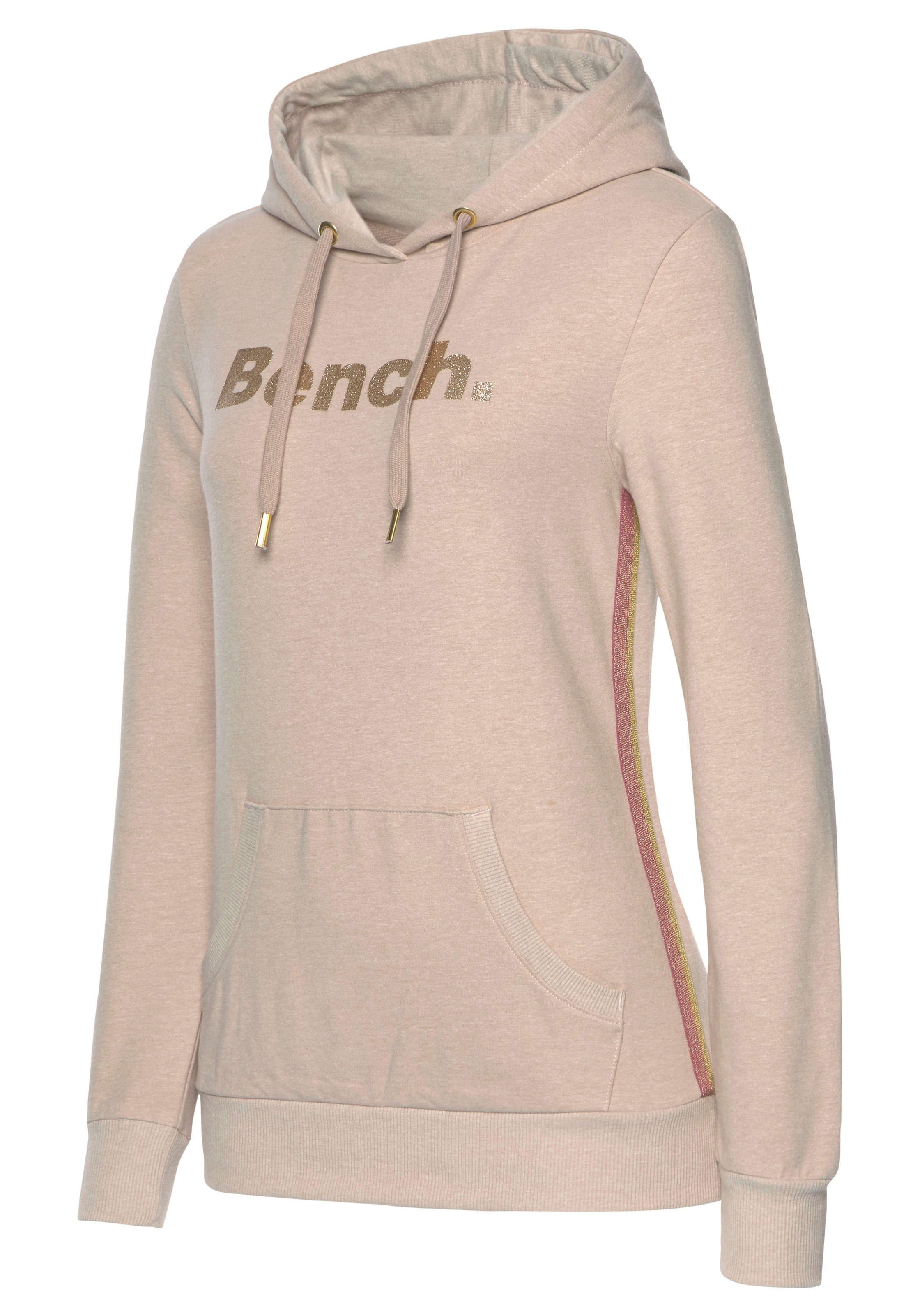 Bench. Loungewear Hoodie, mit Glitzer online Jelmoli-Versand Streifen Logodruck, bei bestellen Schweiz Glitzer Loungeanzug und