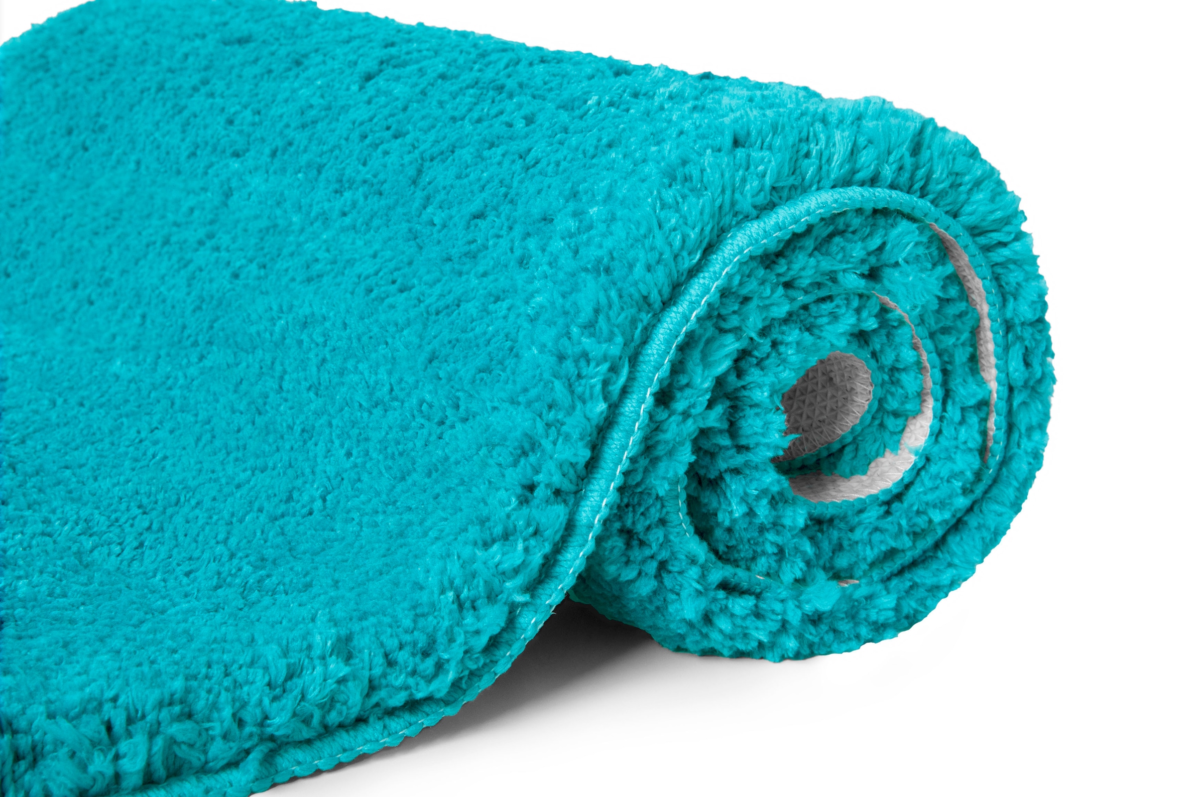 my home Badematte »Sanremo, Badvorleger, Badezimmer Teppich, sehr weich«, rutschhemmend beschichtet, fussbodenheizungsgeeignet-schnell trocknend, Badteppich, unifarben, rechteckig, rund & als 3-tlg. Set erhältlich