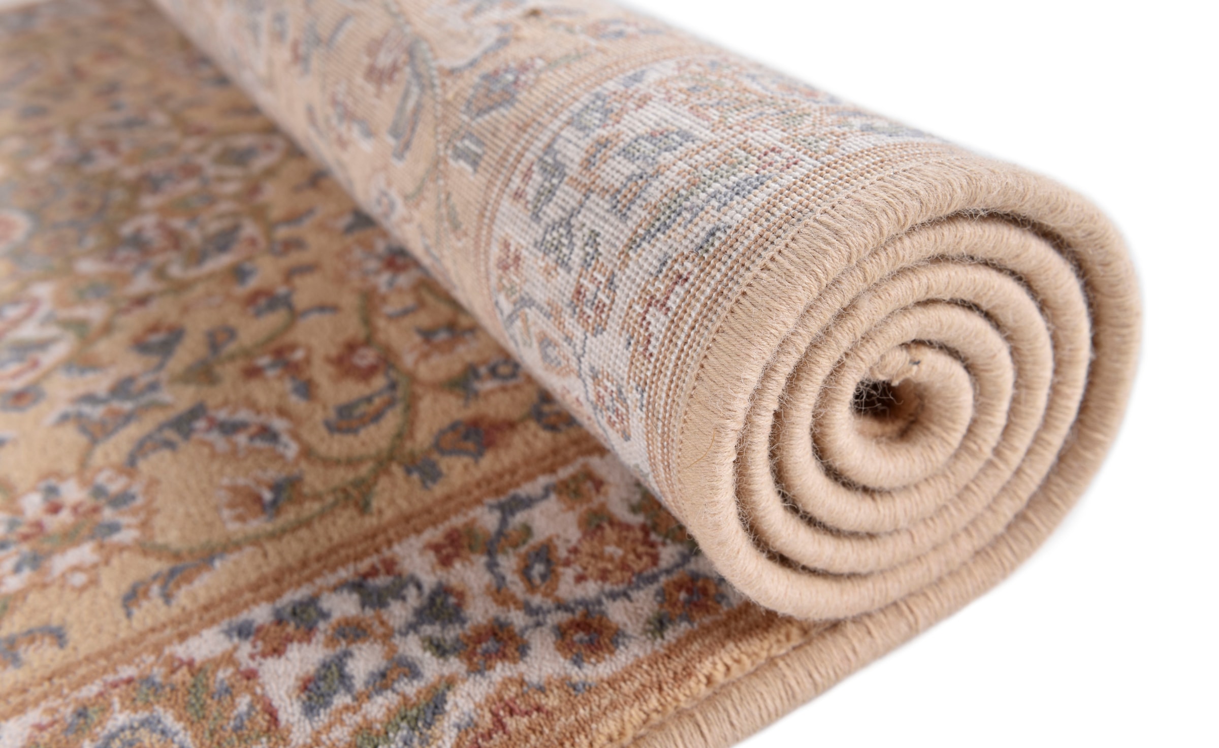 THEKO Wollteppich »Dolna - 859«, rund, 10 mm Höhe, Kurzflor, reine Wolle, Orient-Optik