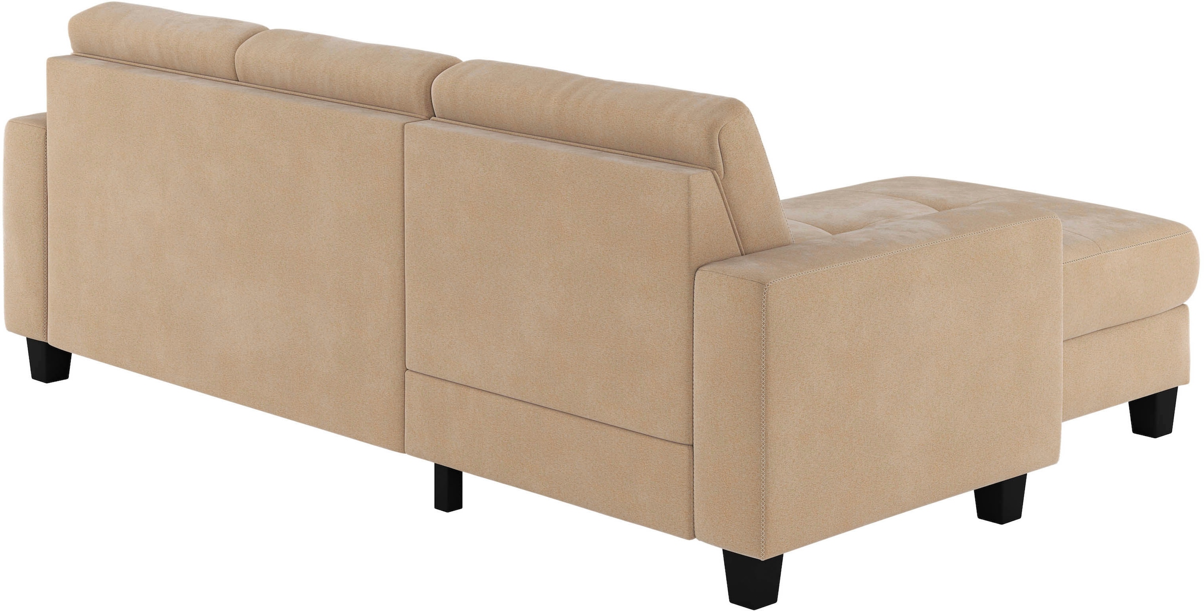 Places of Style Ecksofa »Varese«, wahlweise mit Bettfunktion und Bettkasten