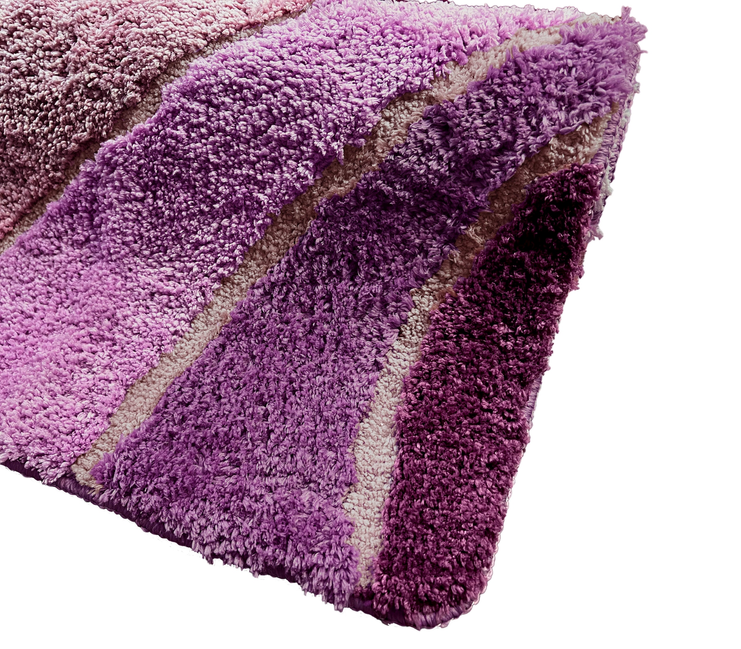 my home Badematte »Josie, Badvorleger, Badezimmer Teppich«, rutschhemmend beschichtet, fussbodenheizungsgeeignet-schnell trocknend-strapazierfähig, Badteppich, Badematten, rechteckig, rund & als 3-tlg. Set erhältlich