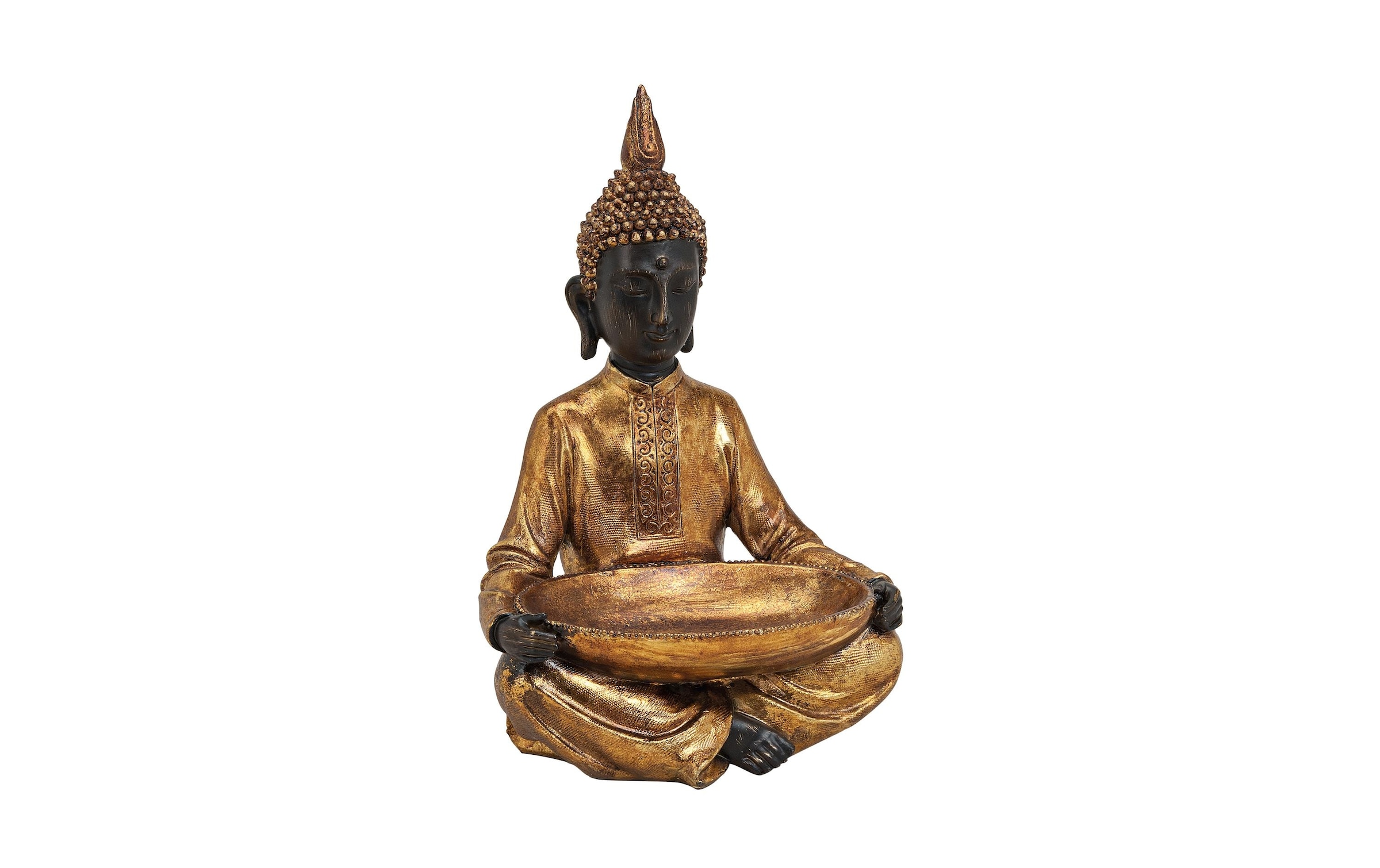Dekofigur »G. Wurm Buddha mit Schale«
