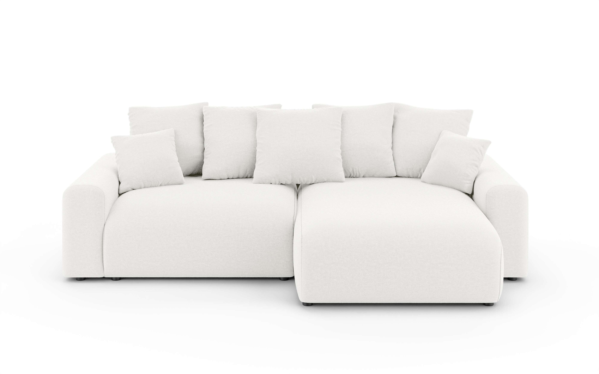 Home affaire Ecksofa »LAKESIDE klein mit Bettfunktion und Bettkasten, B/T/H 235/142/84 cm«, L-Form, Recamiere beidseitig montierbar, mit Wellenunterfederung