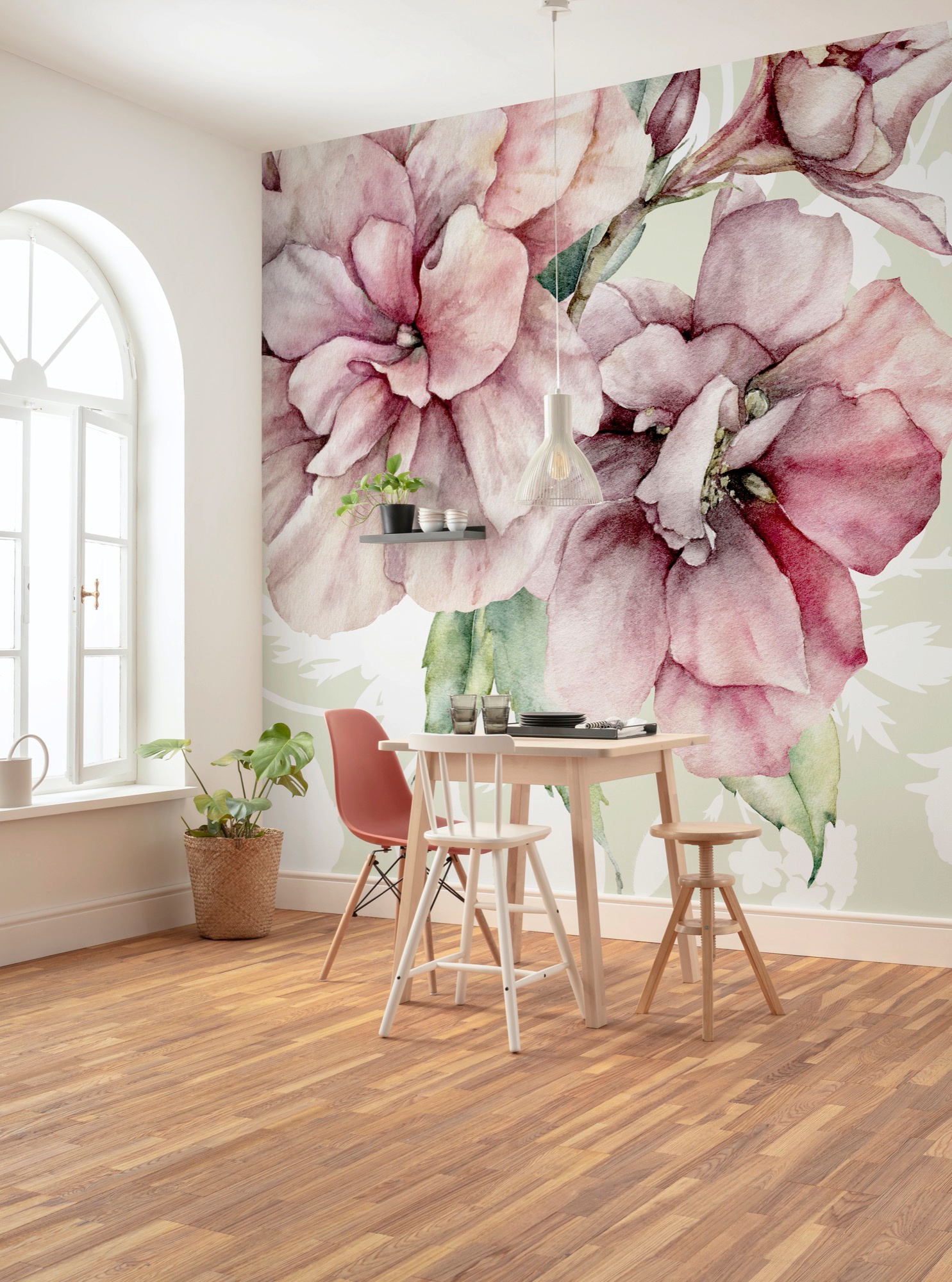 Komar Vliestapete »Digitaldruck Vlies - La Flor - Grösse 300 x 280 cm«, bedruckt, Wohnzimmer, Schlafzimmer