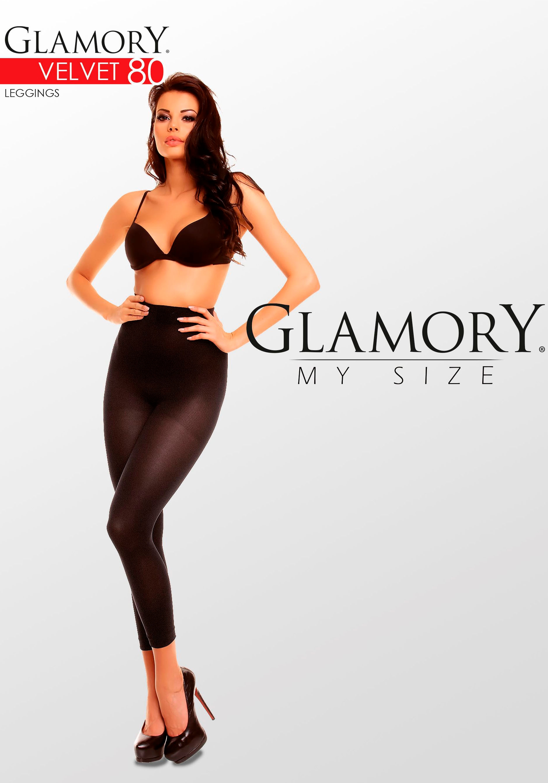 GLAMORY Leggings »Velvet«, (1 tlg.), 80 den, blickdicht, seidig matt, bis Gr. 62