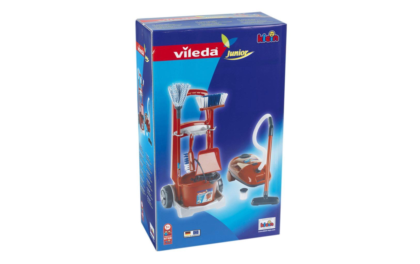 Kinder-Putzwagen »Klein-Toys Vileda Besenwagen mit Vileda Staubsauger«, mit Spielstaubsauger