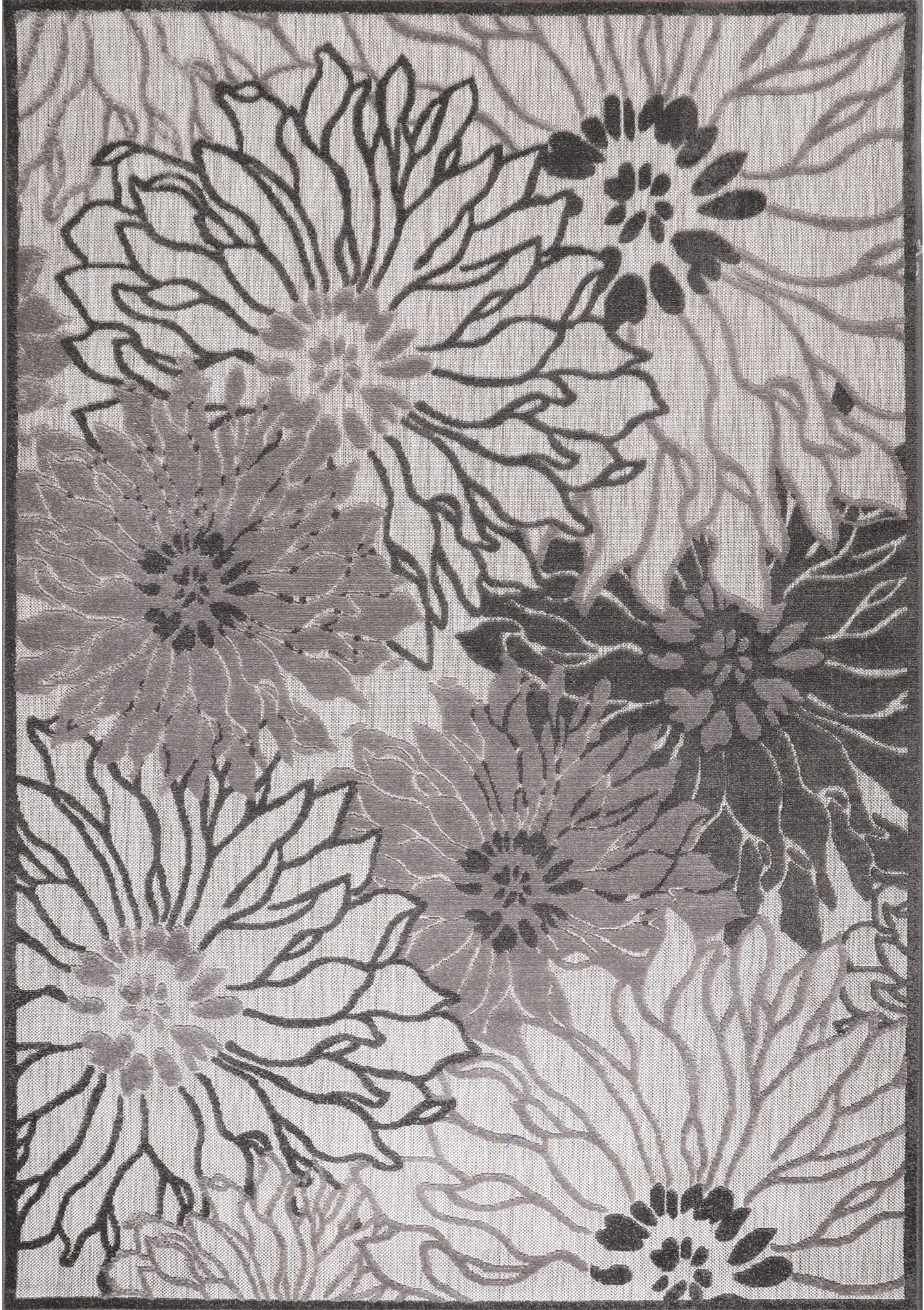 Sanat Teppich »Floral 2 Outdoor«, rechteckig, 6 mm Höhe, In- und Outdoor geeignet, Blumen, Balkon, Terrasse, Aussenbereich
