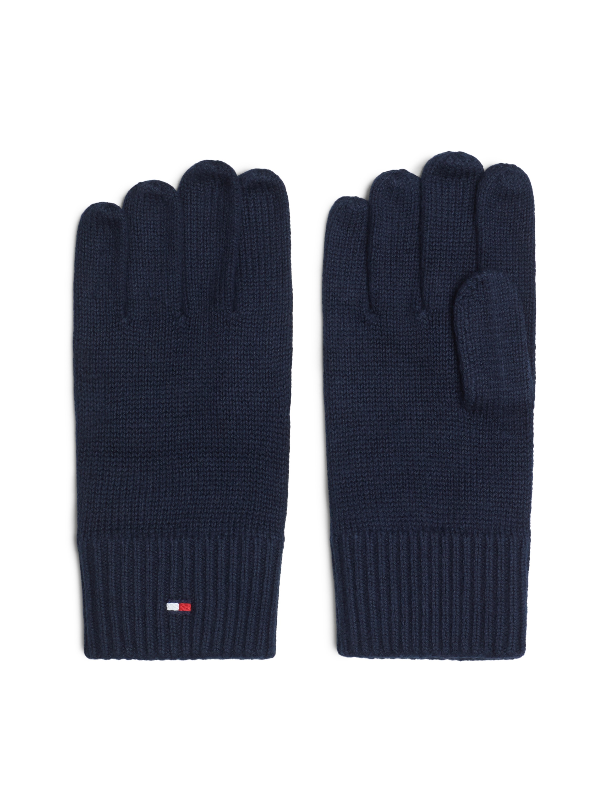 Tommy Hilfiger Strickhandschuhe »ESSENTIALS FLAG GLOVES«, mit Logostickerei