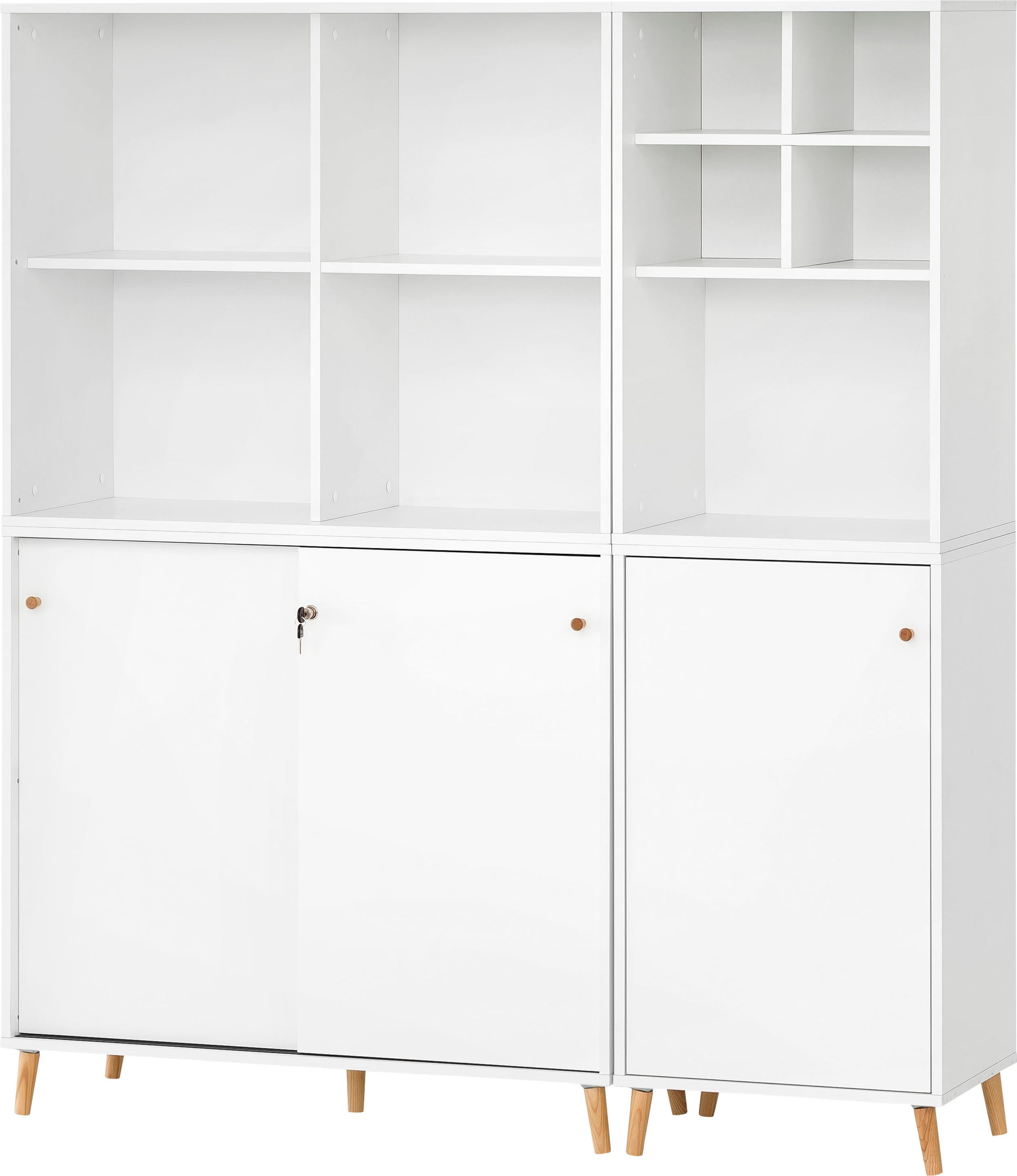 Schildmeyer Büromöbel-Set "Serie 500, Büromöbel-Set-5-tlg., Made in Germany" Solide Verarbeitung - Dieses Produkt ist in Deutschland gefertigt