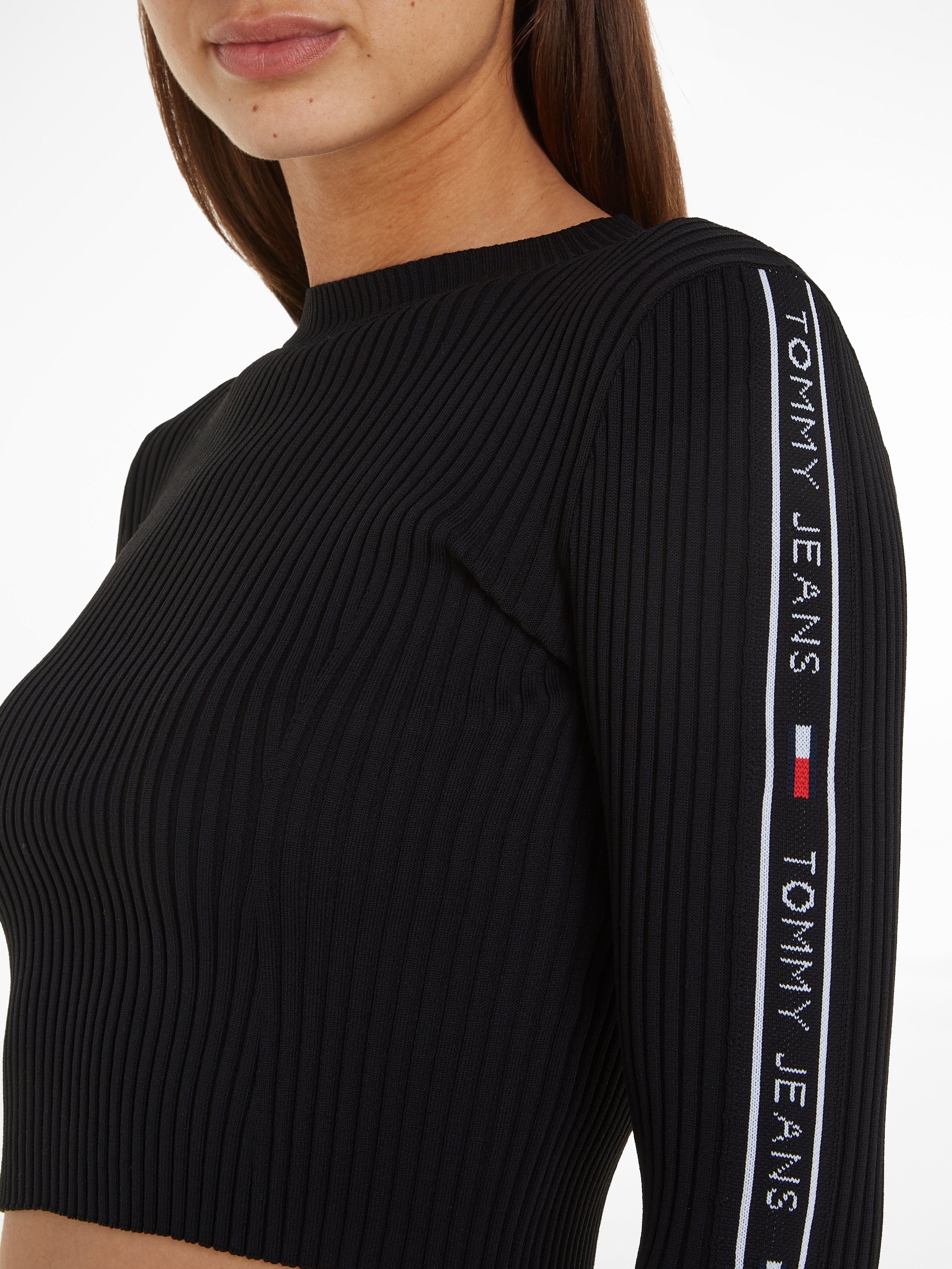 Tommy Jeans Strickpullover »TJW LOGO TAPING SWEATER«, mit Taping