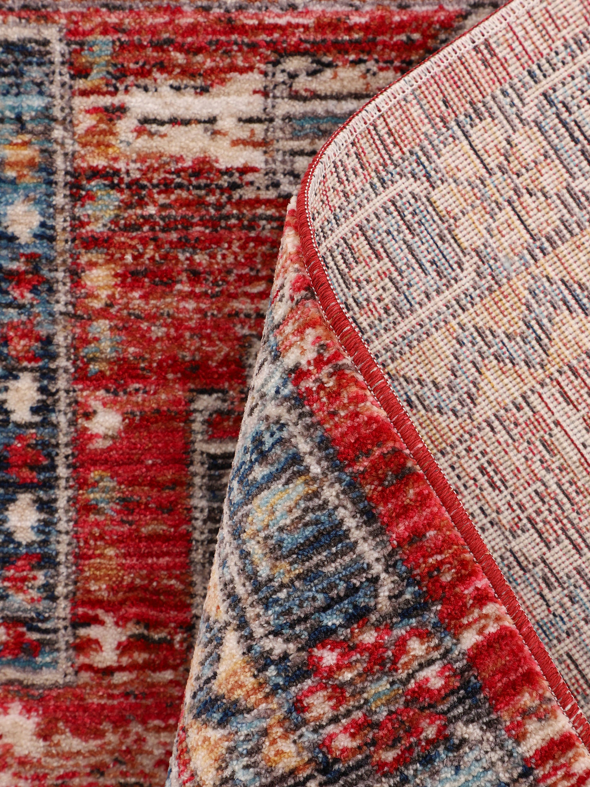 carpetfine Teppich »Phoenix«, rechteckig, 6 mm Höhe, Vintage Orient Look, mit Fransen, Wohnzimmer