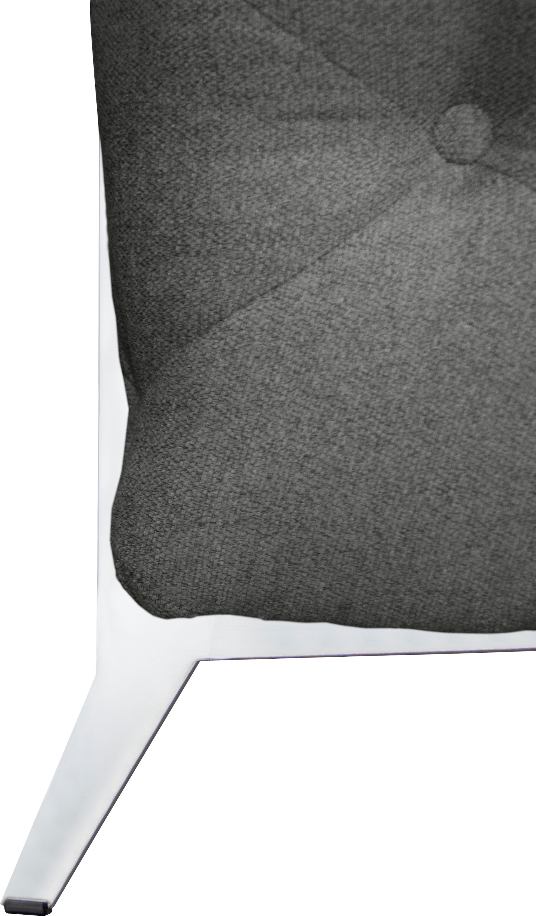 Leonique Chesterfield-Sofa »Amaury L-Form«, grosses Ecksofa, Chesterfield-Optik, Breite 323 cm, Fussfarbe wählbar