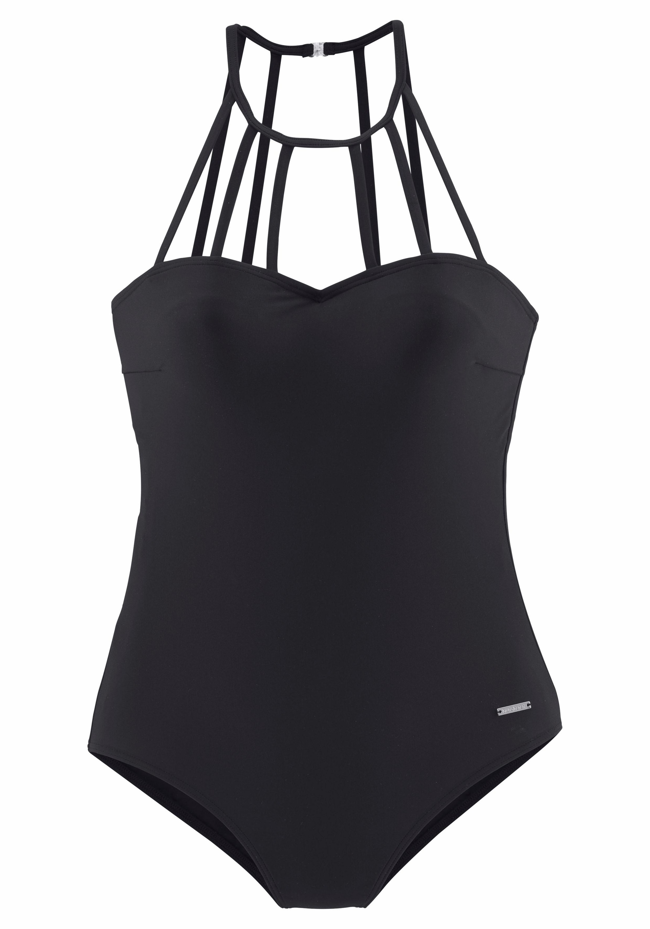 Bruno Banani Badeanzug mit eleganter Ausschnittvariante