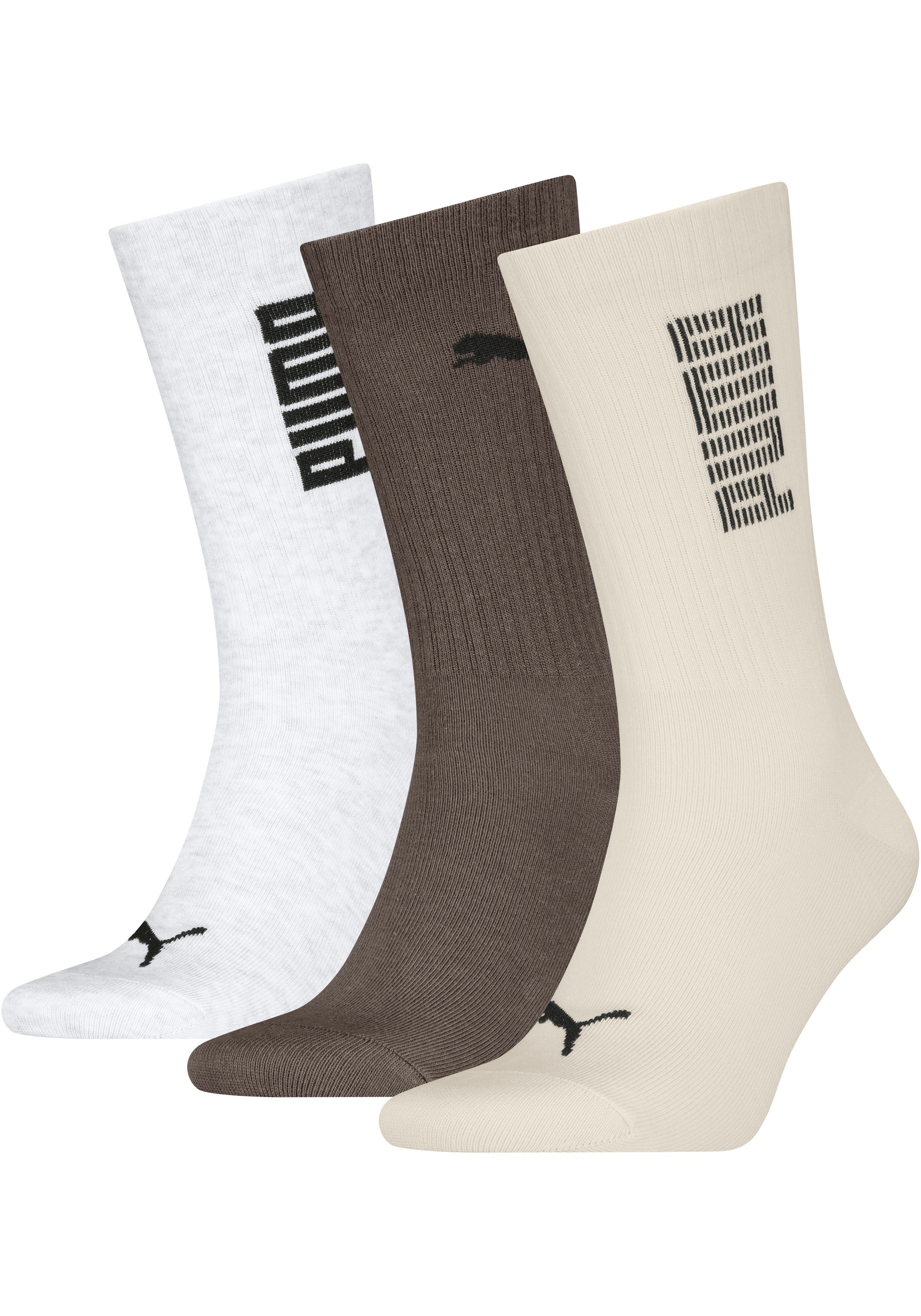 PUMA Socken »PUMA UNISEX RIB LOGO CREW SOCK 3P« 3er Pack, 3 Paar tlg.