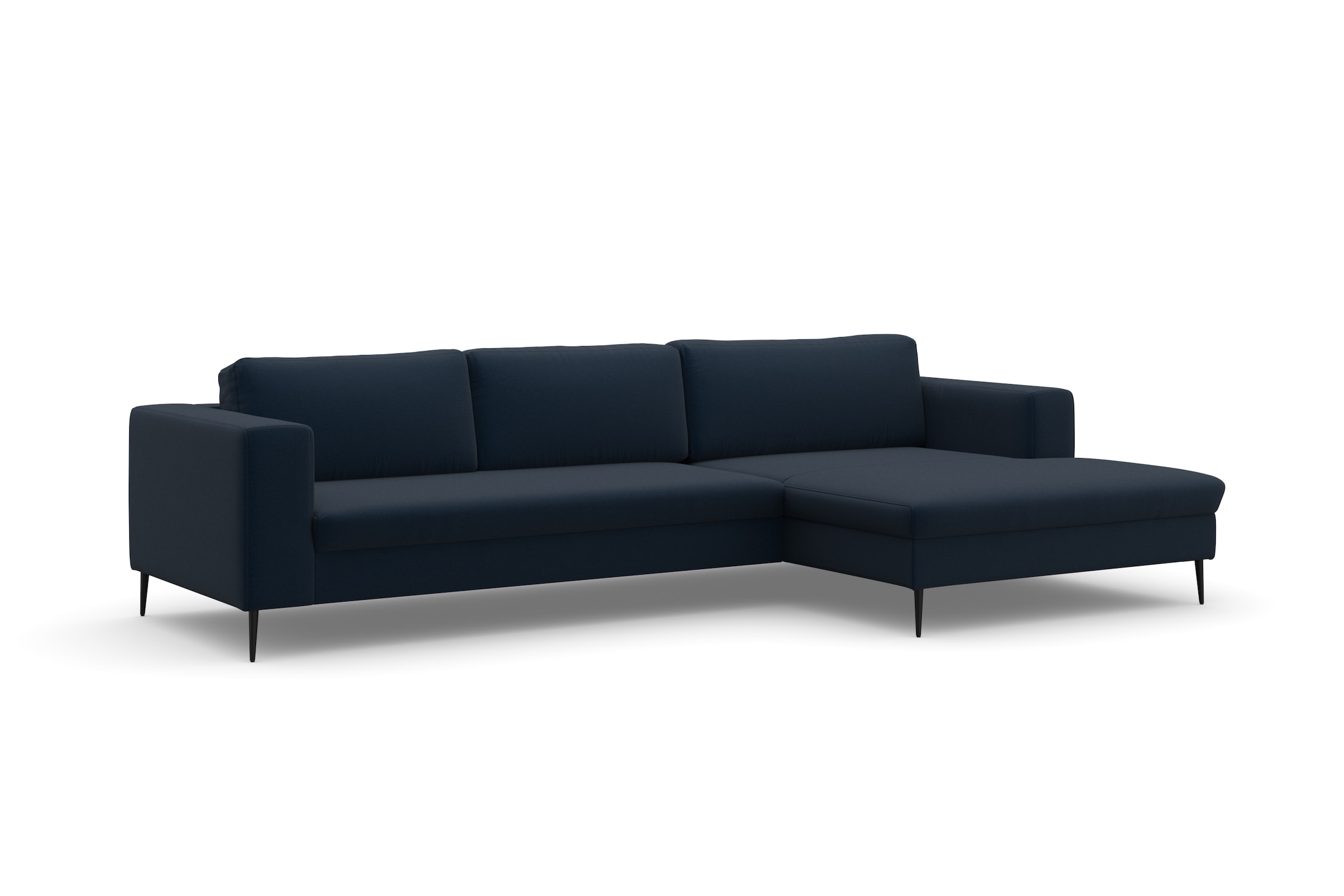DOMO collection Ecksofa »Modica, zeitlos und elegant, L-Form«, moderne Optik mit extrabreiter Recamiere, auch in Cord