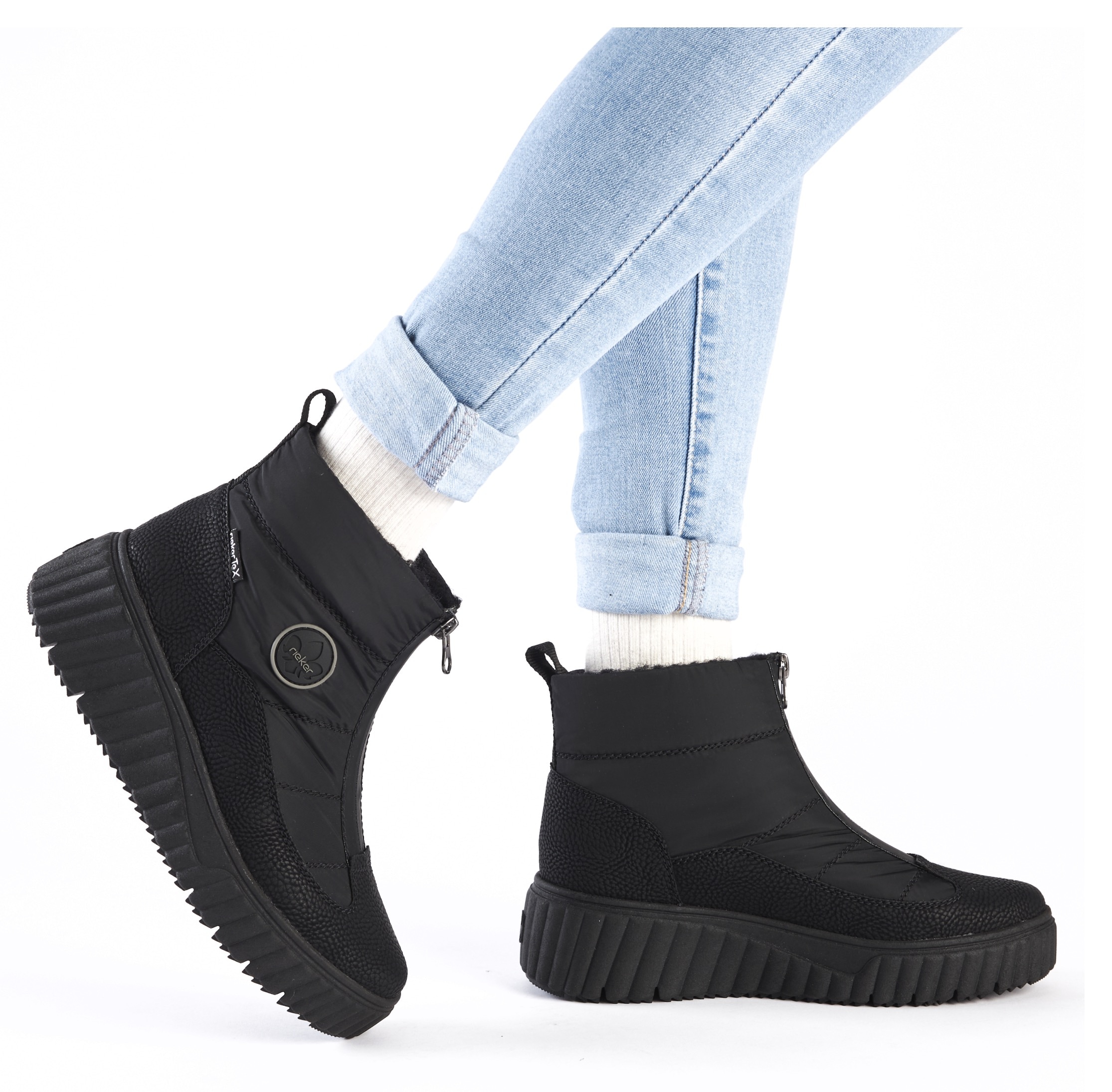 Rieker Winterboots, Outdoorboots, Snowboots mit Reissverschluss am Rist