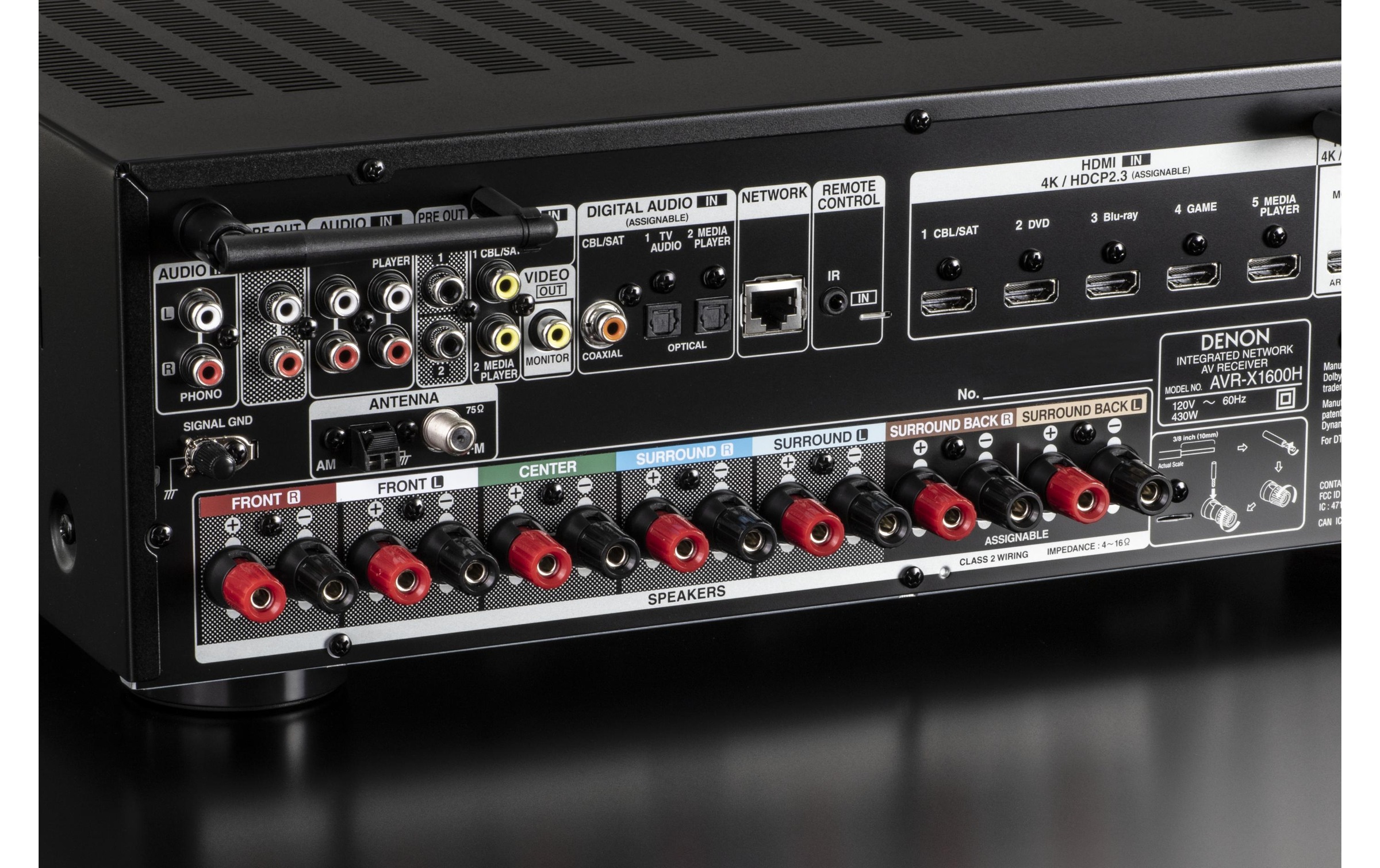 Denon AV-Receiver »AVR-X1600DABH Sch«