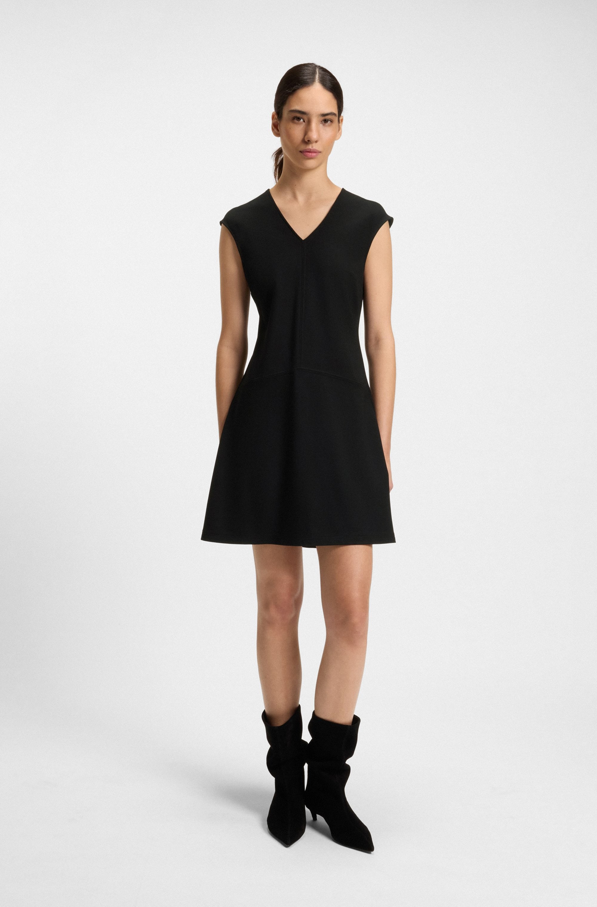 BOSS ORANGE A-Linien-Kleid »Duttina Premium Damenmode« in Punto Milano Qualität