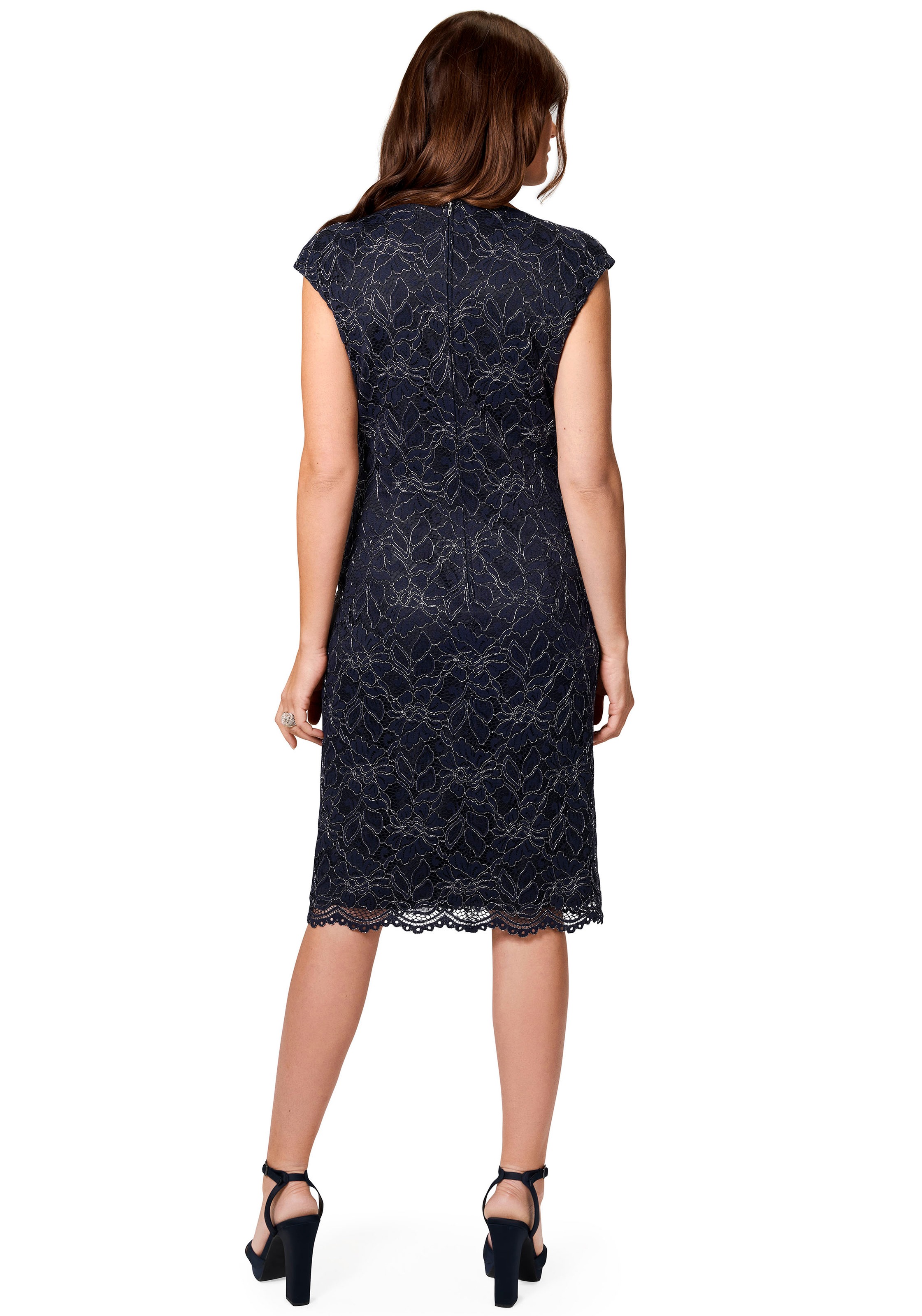 Agnes Orinda Damen Bleistiftkleid Mit Schößchen – 3/4-Ärmel, Dehnbar, Business-Kleid Übergröße