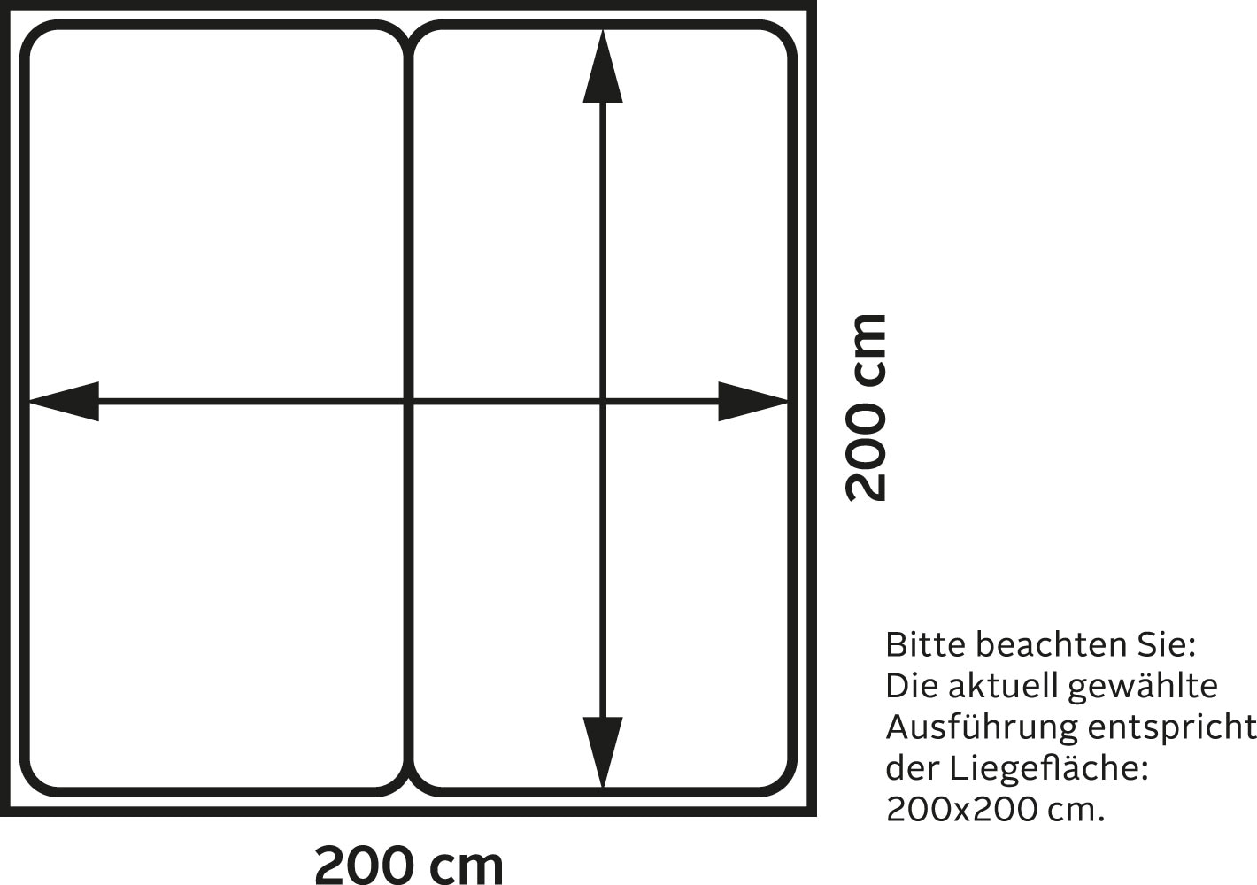 WIEMANN Funktionsbett »Lausanne«, teilmassiv