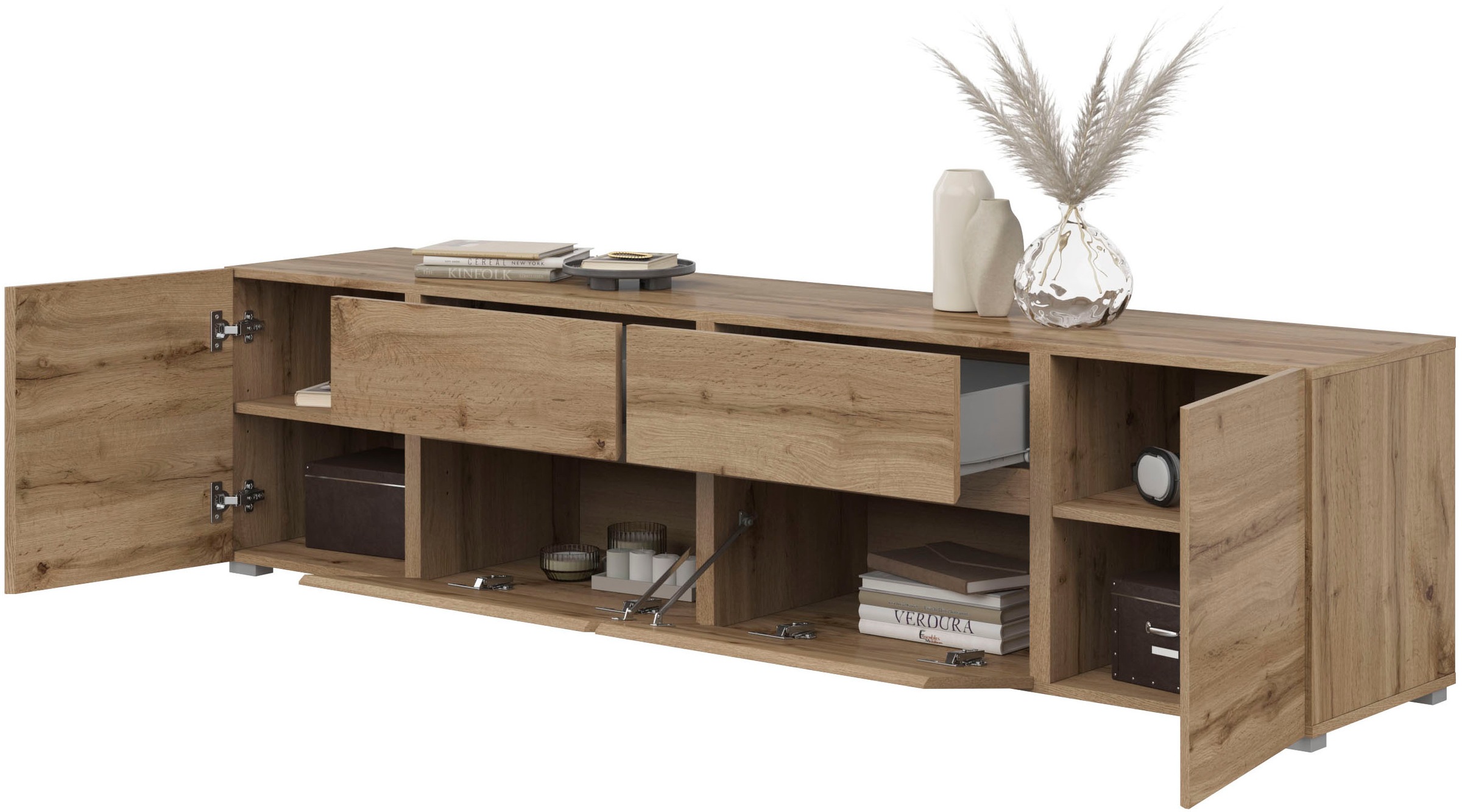 INOSIGN Lowboard, TV-Schrank mit viel Stauraum, TV-Board