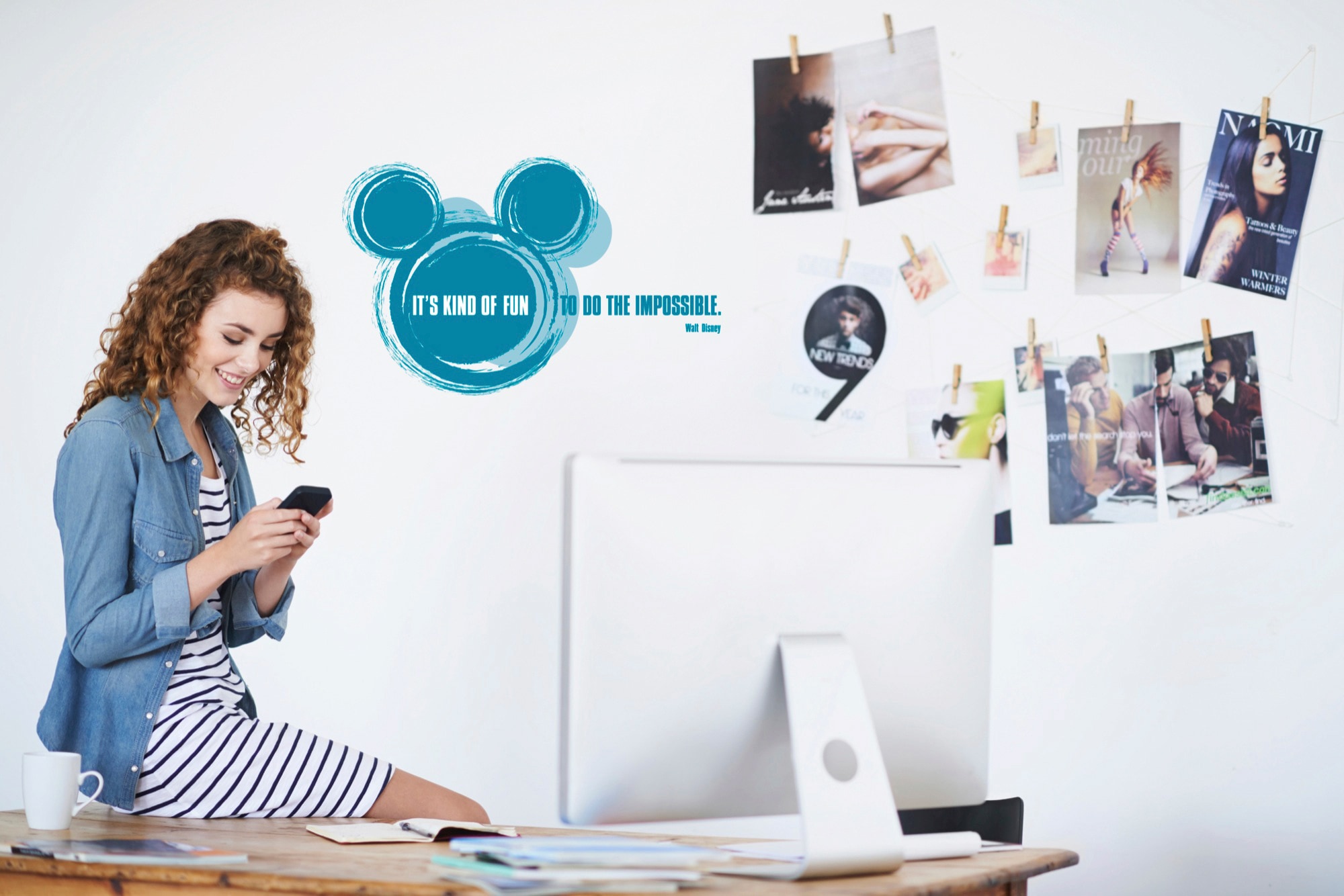 Komar Wandtattoo »Disney It‘s kind of fun - Grösse 50 x 70 cm«, (2 St.), selbstklebend, Wandsticker, Kinderzimmer