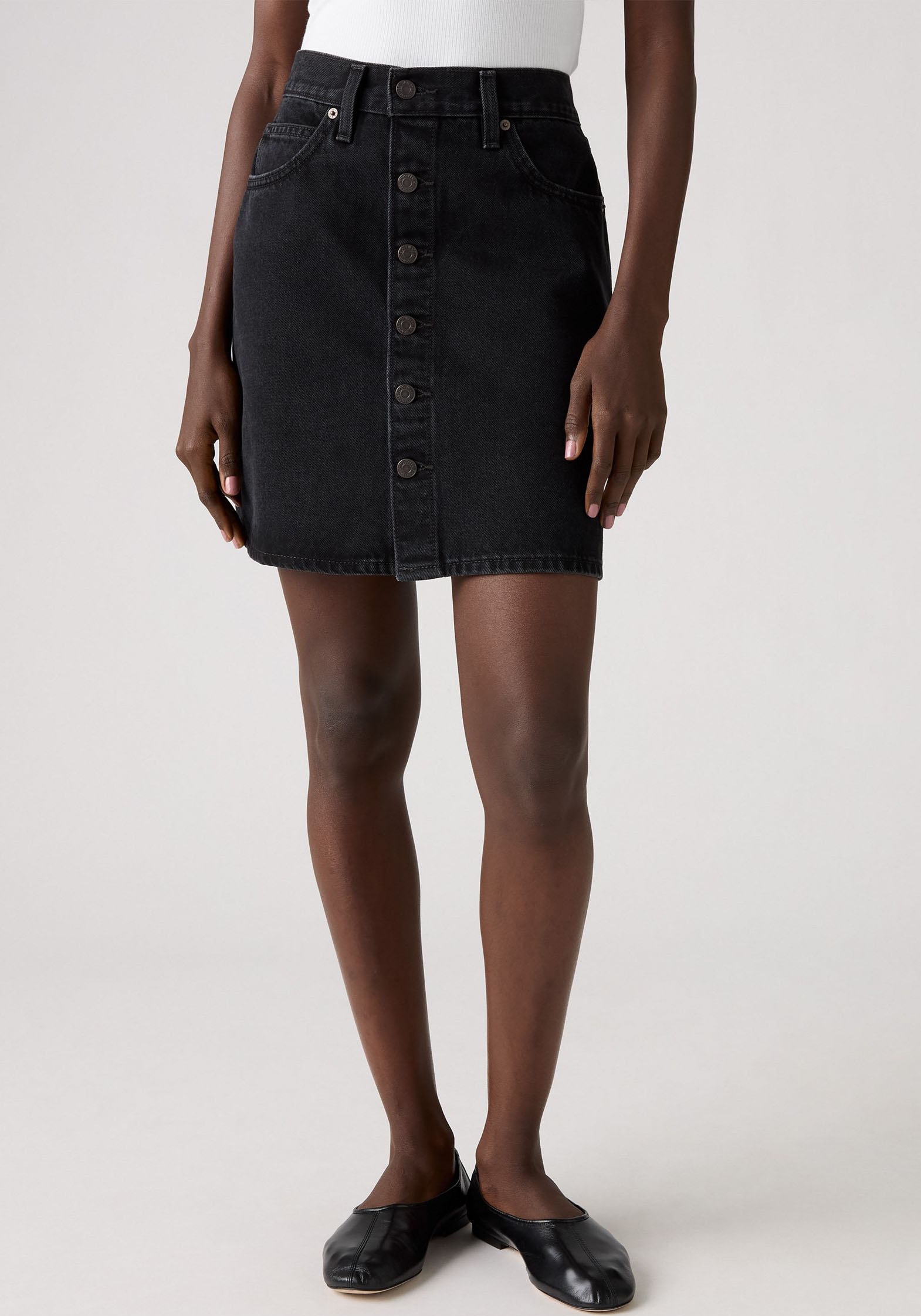 Levi's® Jeansrock »RETRO BUTTON FRON« leicht ausgestellt